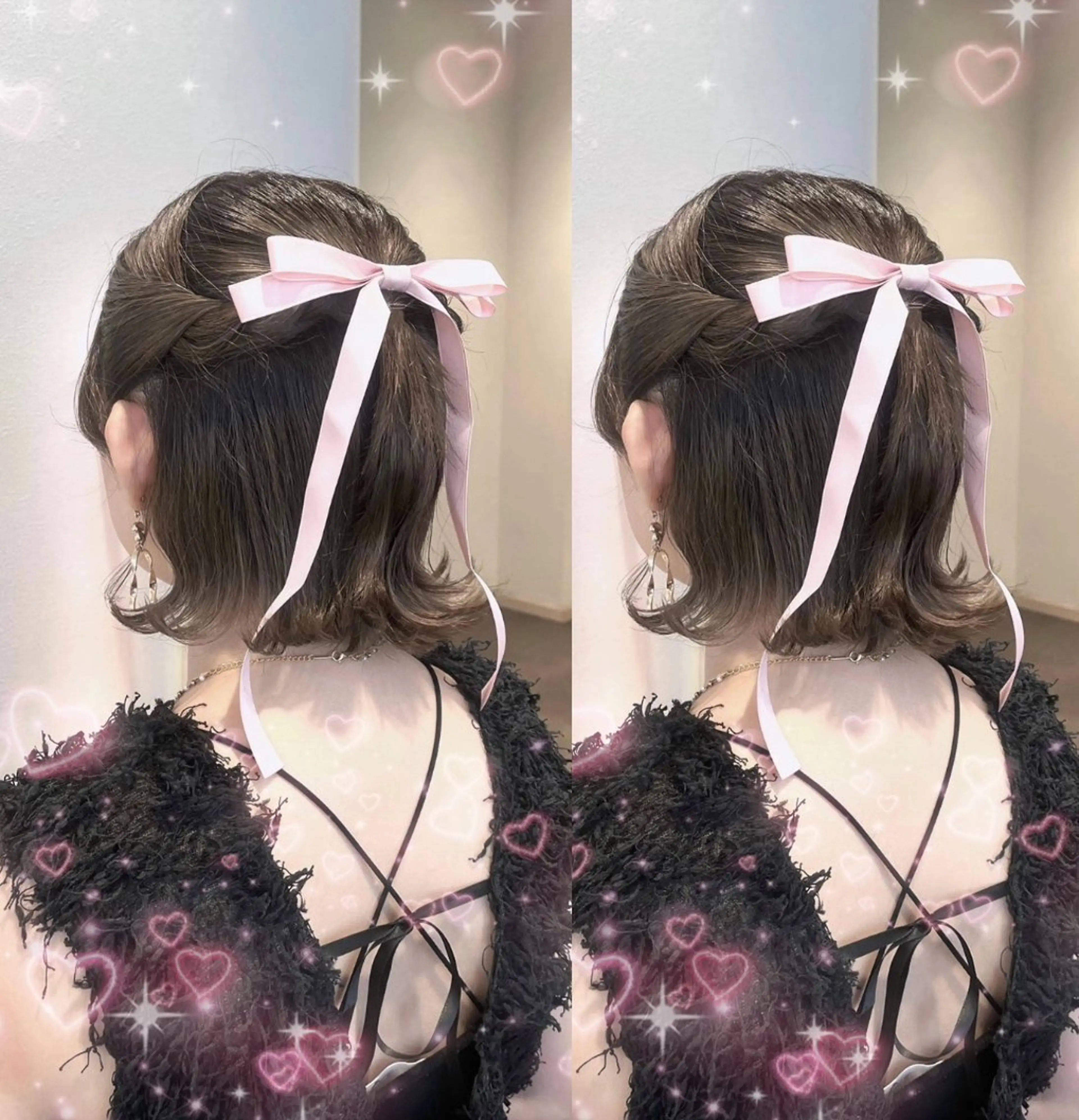 ミディアム ヘアセット ヘアメ/お呼ばれﾍｱ /横浜/nozomiのヘアスタイル