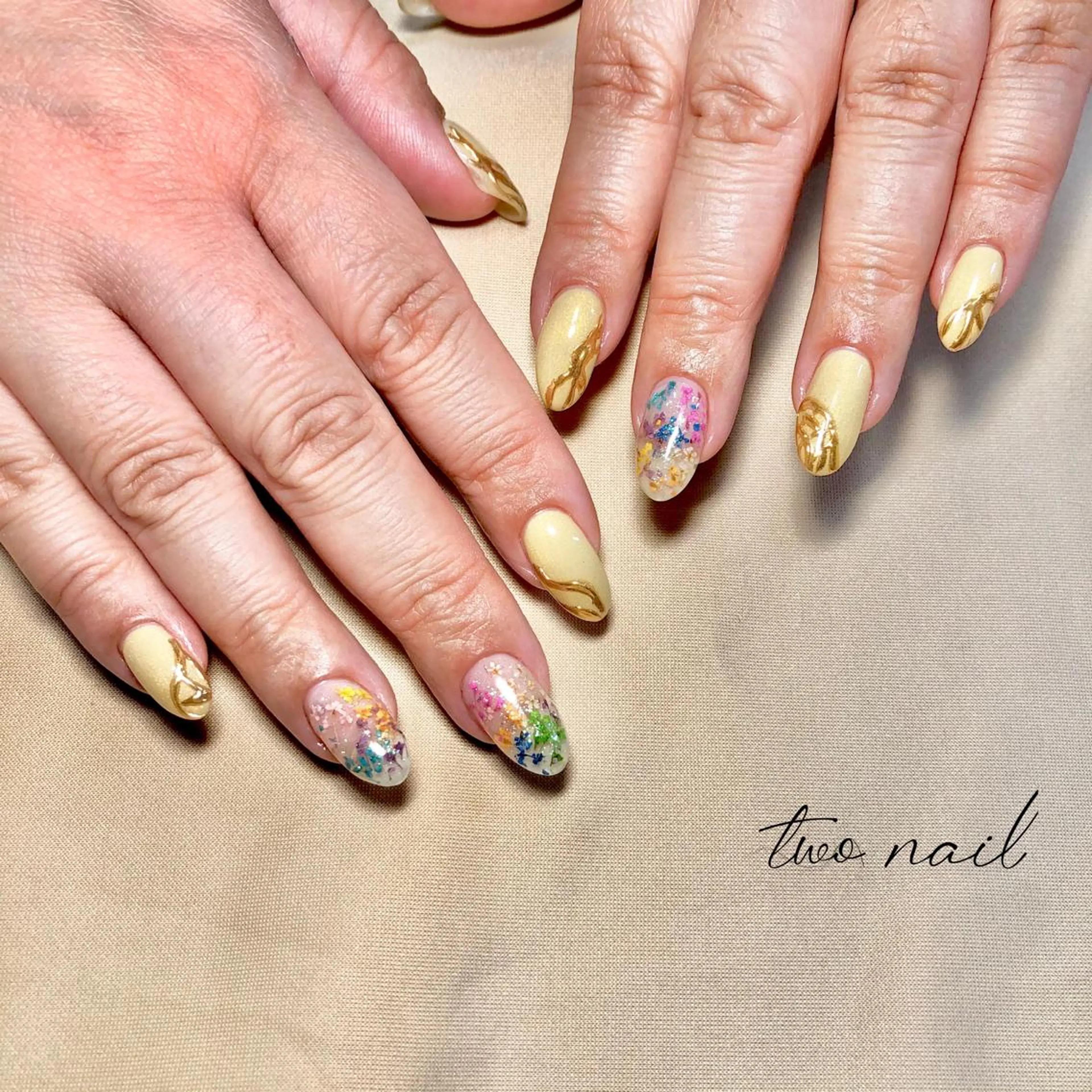 ネイル アートネイル フットネイル ハート ニュアンスネイル ホワイト two nailのネイルデザイン