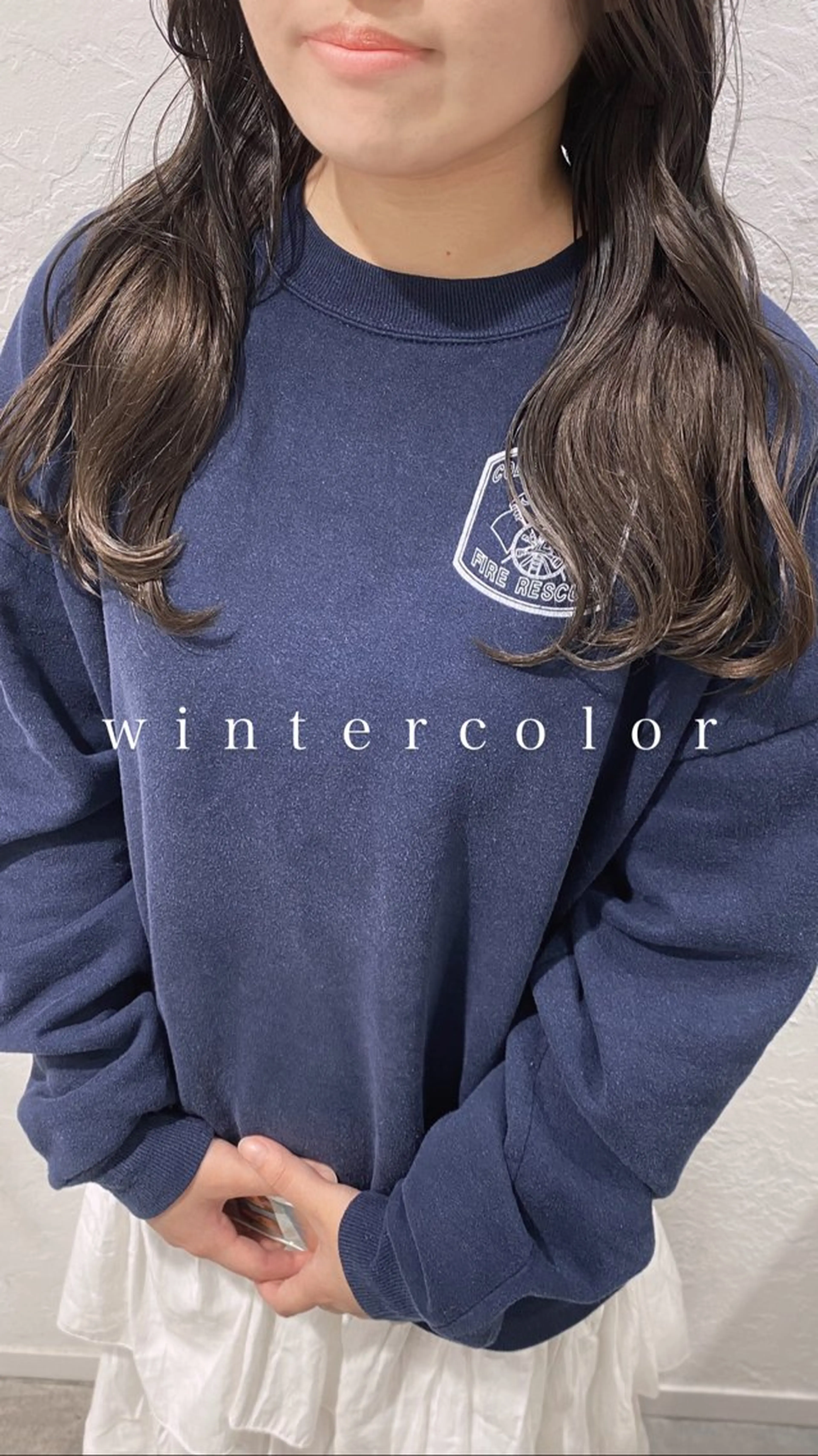 ロング カラー グレージュ ラベンダーカラー ラベンダーグレージュ ラベンダーグレー hair shioのヘアスタイル