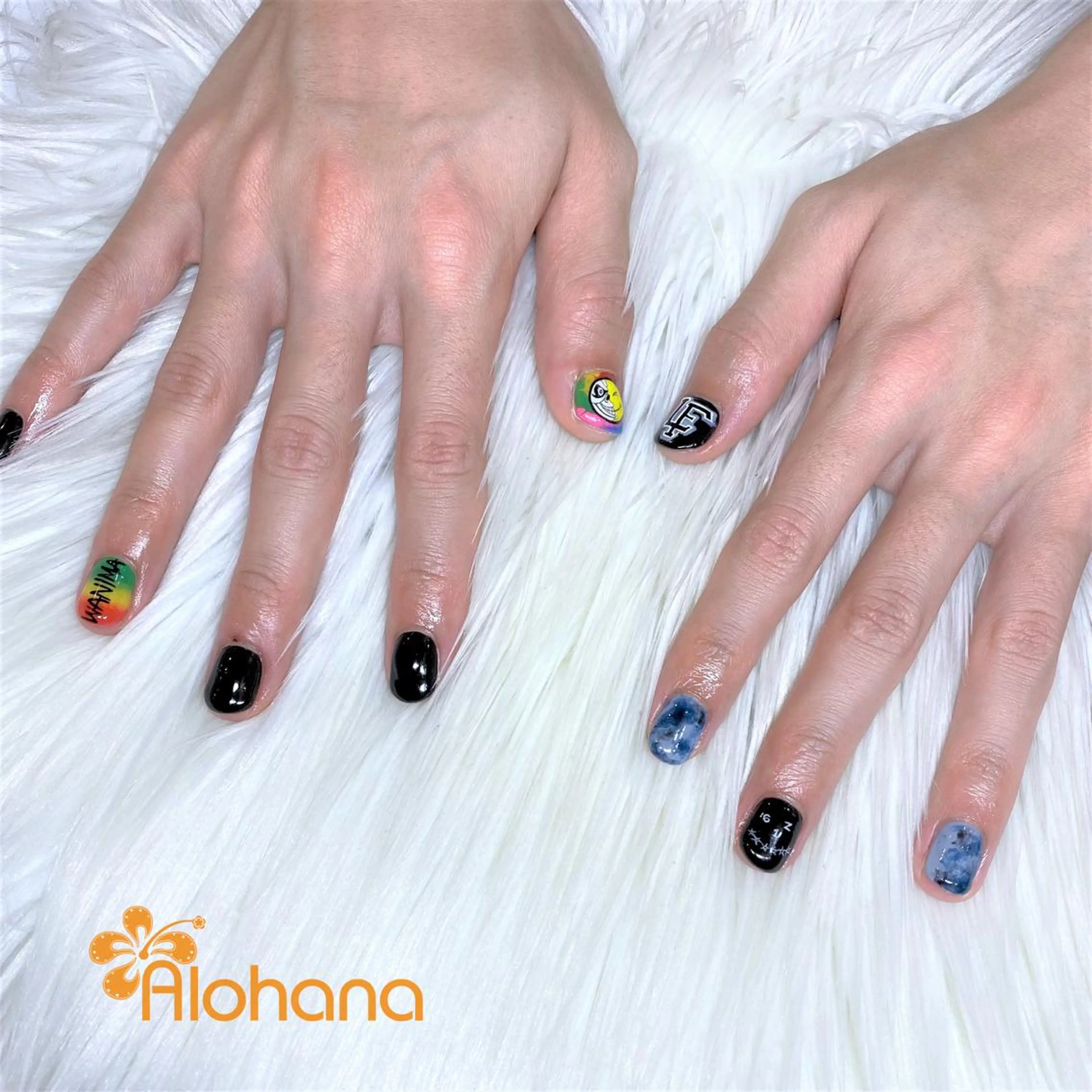 メンズ ネイル ハンドネイル Alohana Minaのネイルデザイン