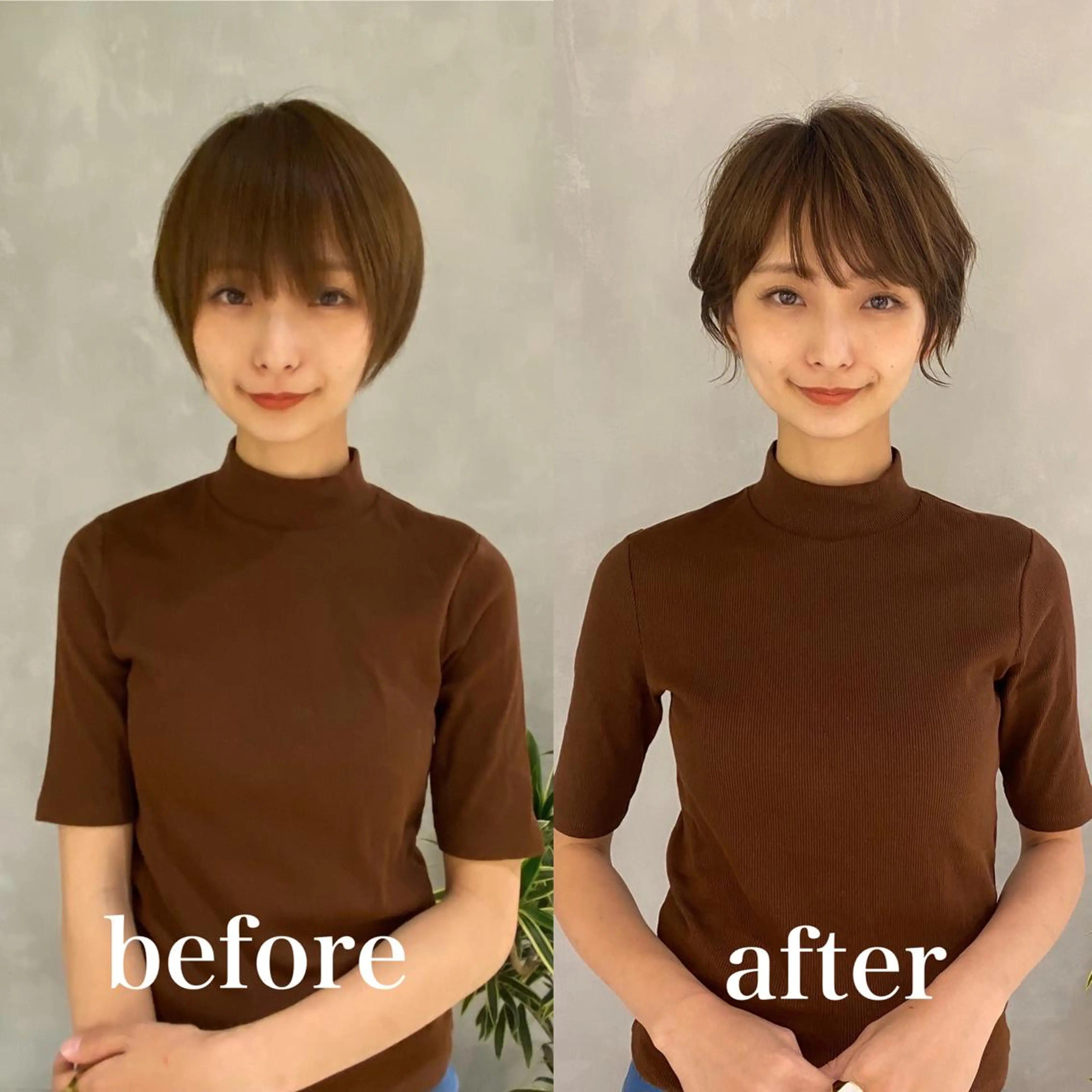 ショート レイヤーカットのプロ 大人ヘア宮森貴志のヘアスタイル