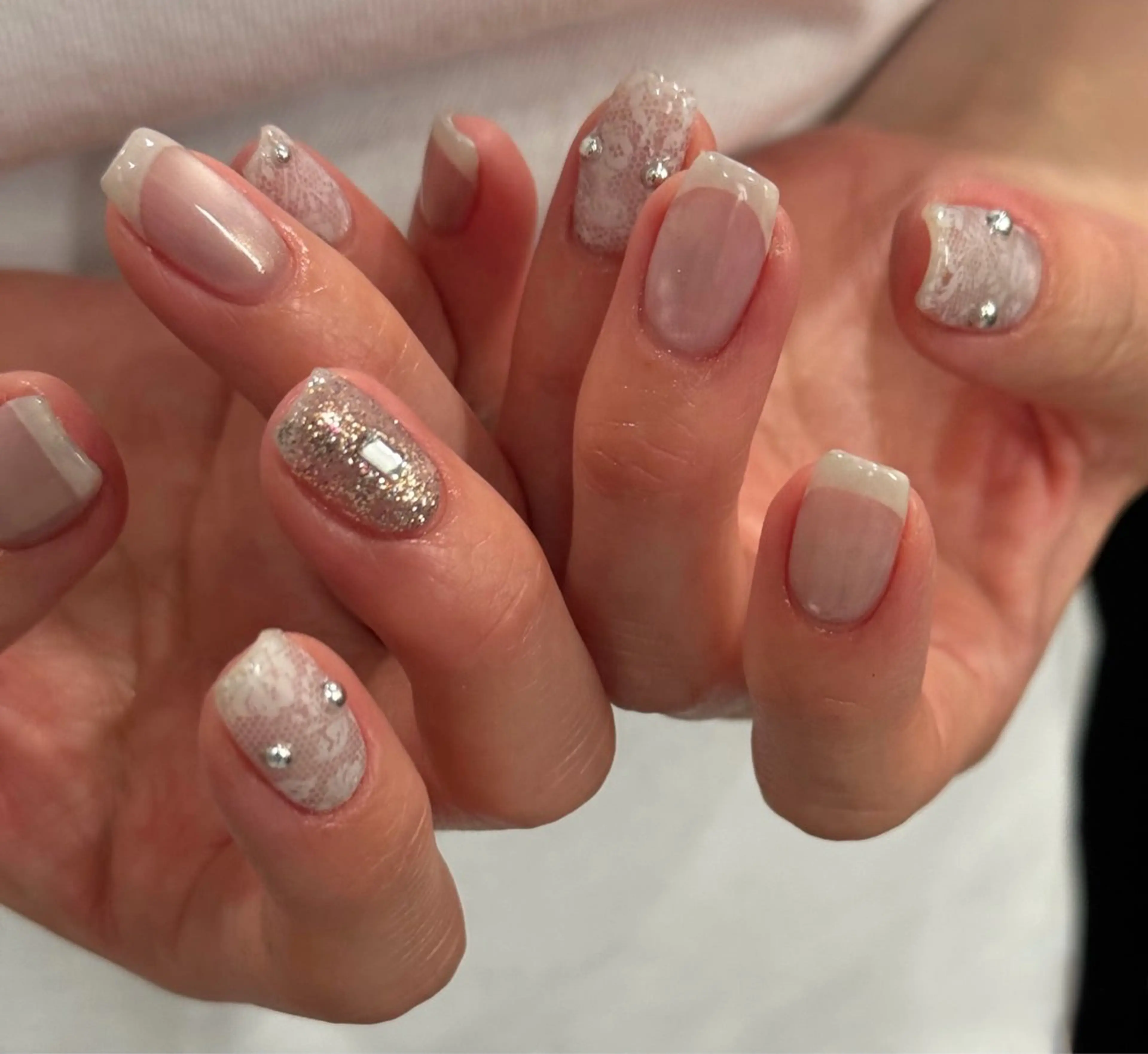 ネイル レース ハンドネイル Blé nailのネイルデザイン