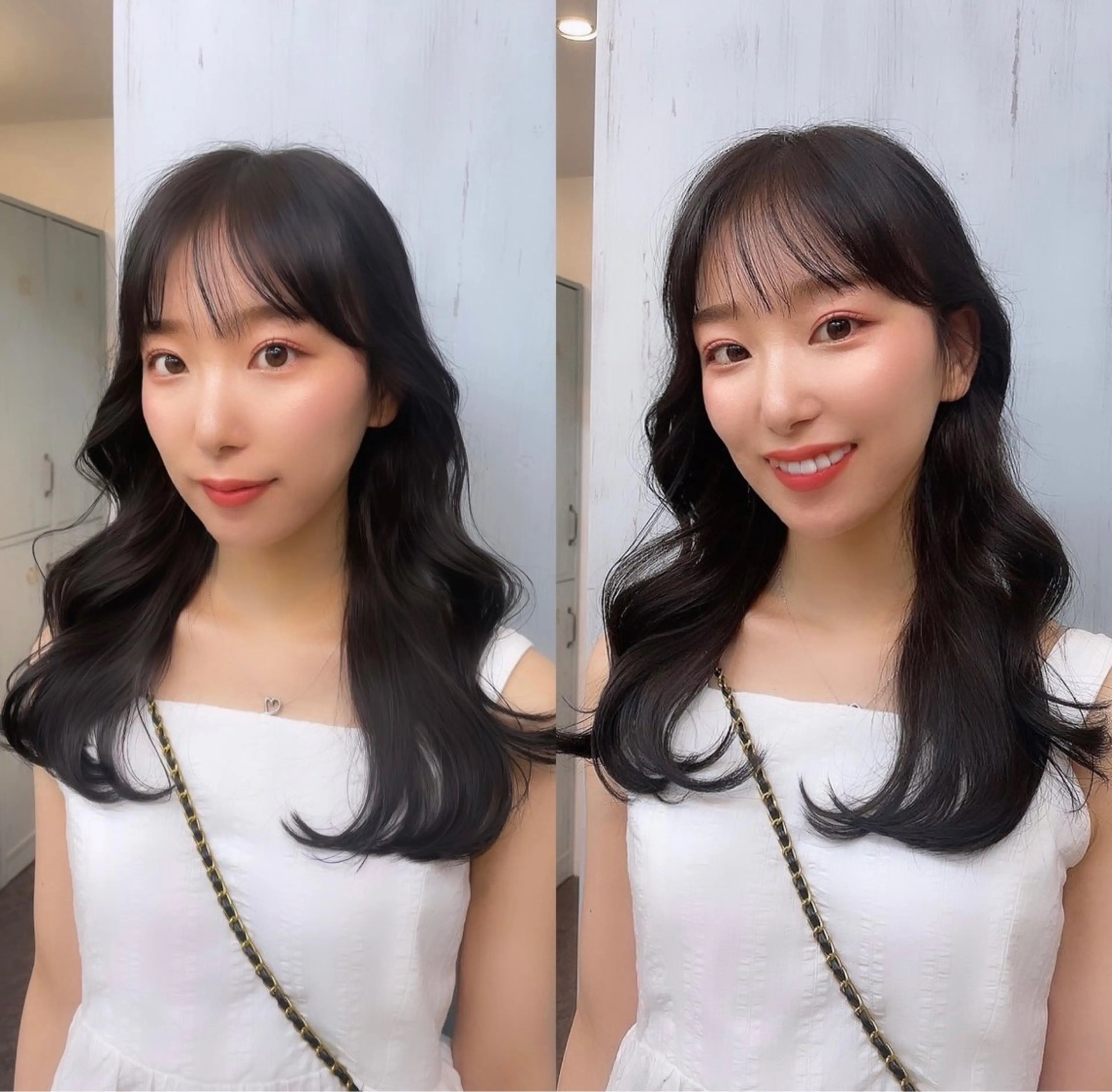 ロング 韓国ヘア🤍🇰🇷 ‪🫶🏻吉満のヘアスタイル