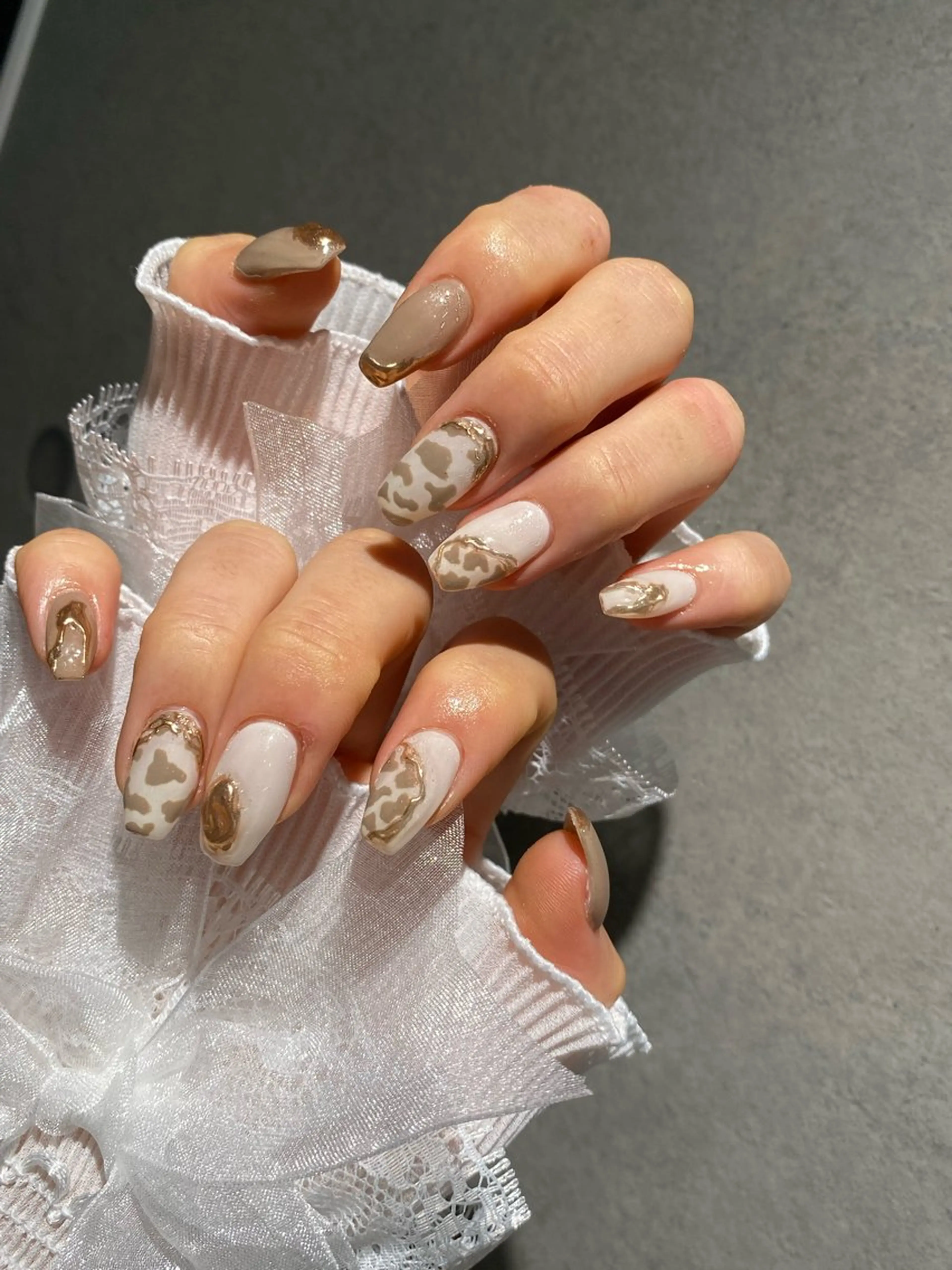 ネイル I-nailロング /ワンホン/キラキラのネイルデザイン