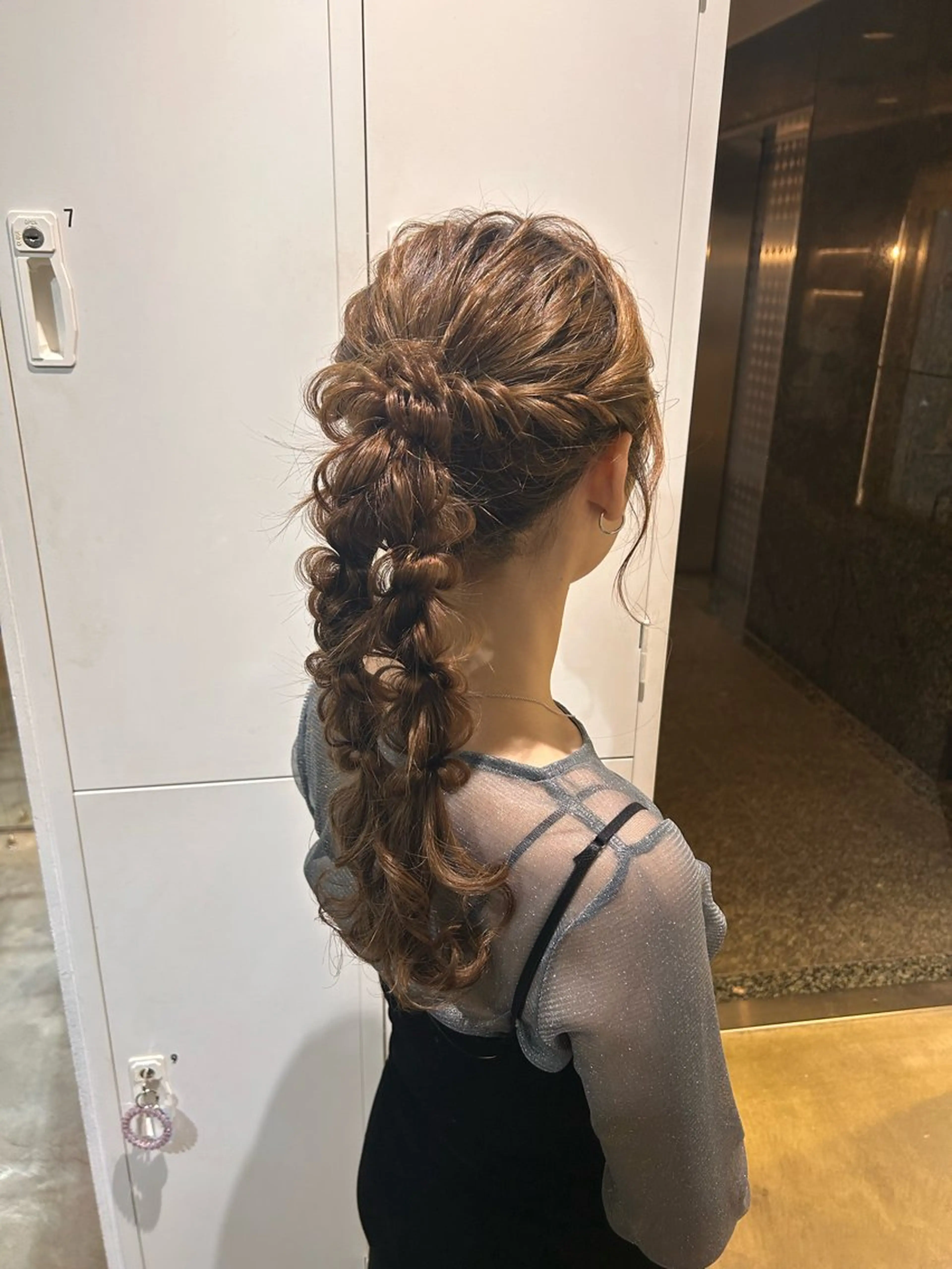 ロング ヘアアレンジ ヘアセット 大阪美容室 Rioのヘアスタイル