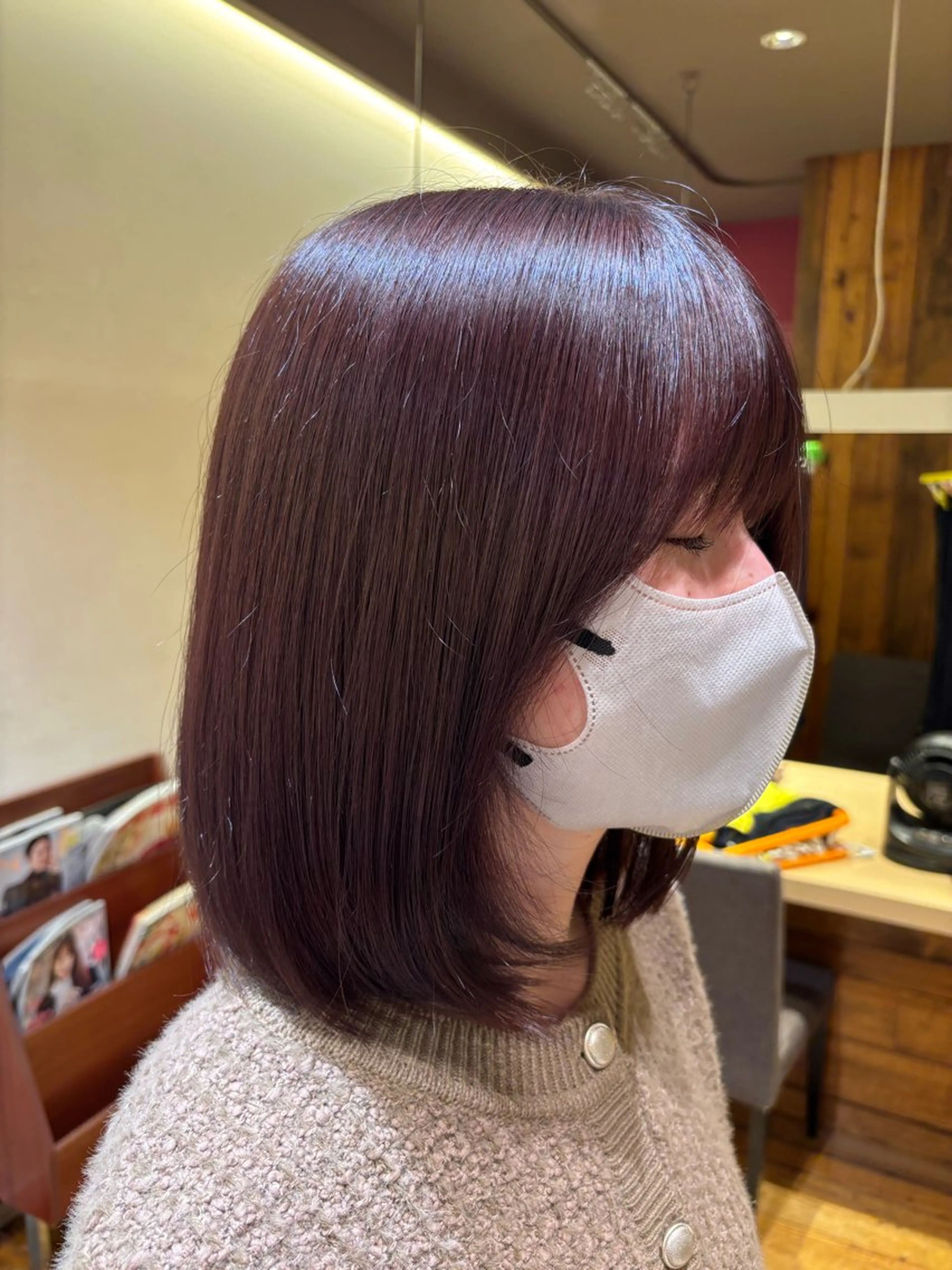 カラー ブラウンカラー ピンクカラー ヘアカラー Ley  東戸塚店所属・カット無料募集中 💇🏼‍♀️風花のヘアスタイル