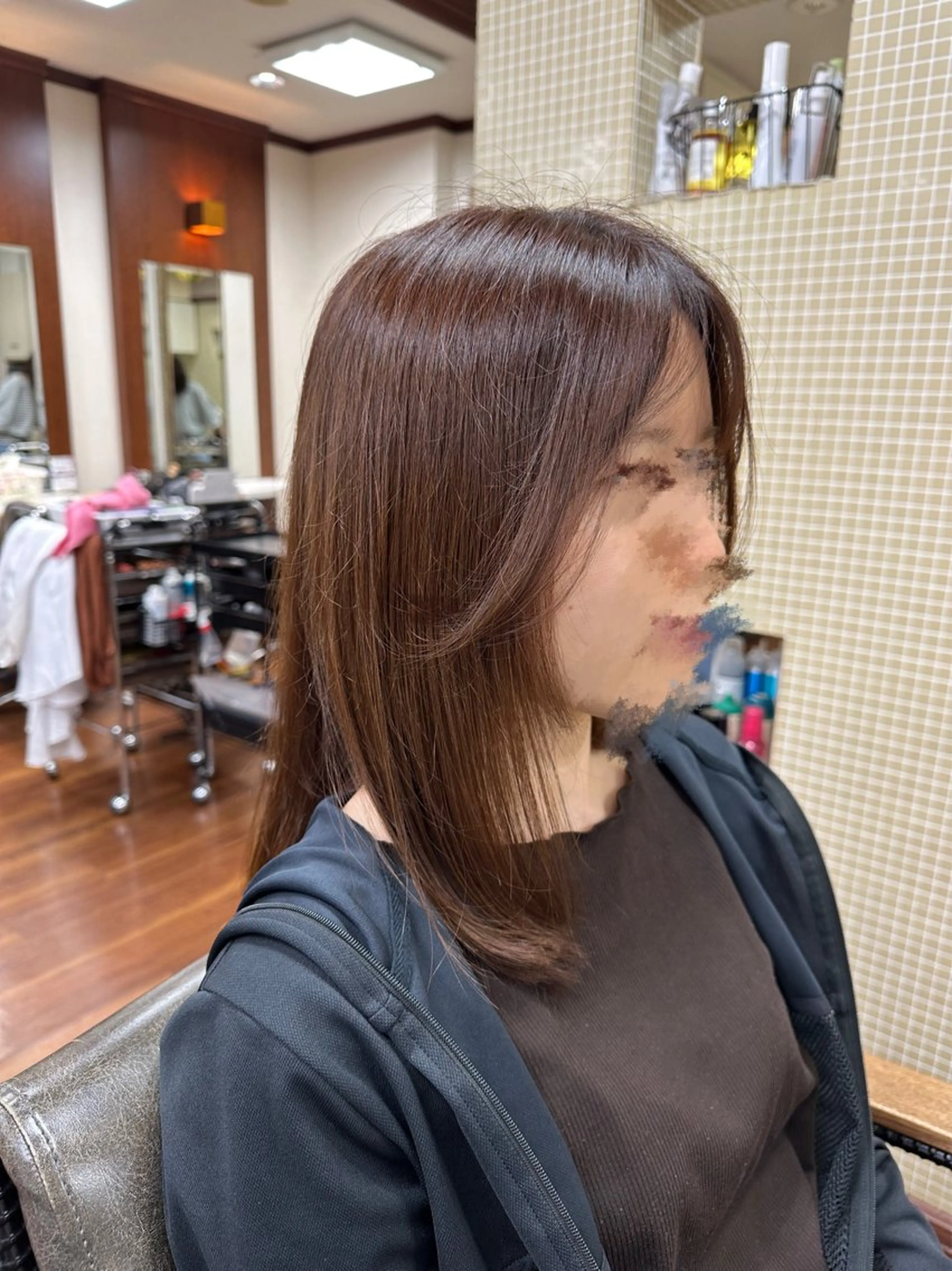 ミディアム 濱野 黎士のヘアスタイル