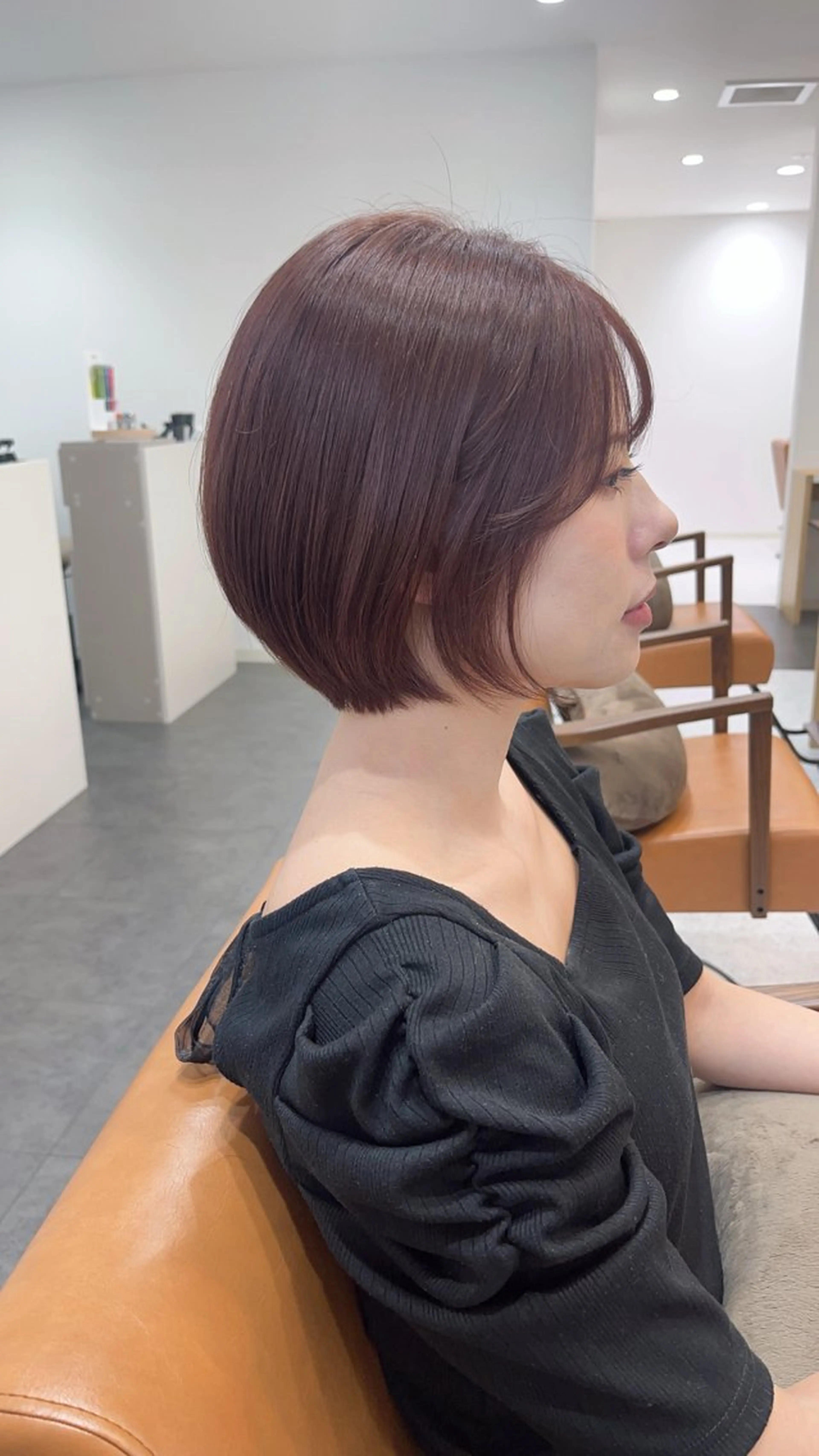 ショート カラー MIZUKI🫧ྀི 韓国ヘアAFLOATのヘアスタイル