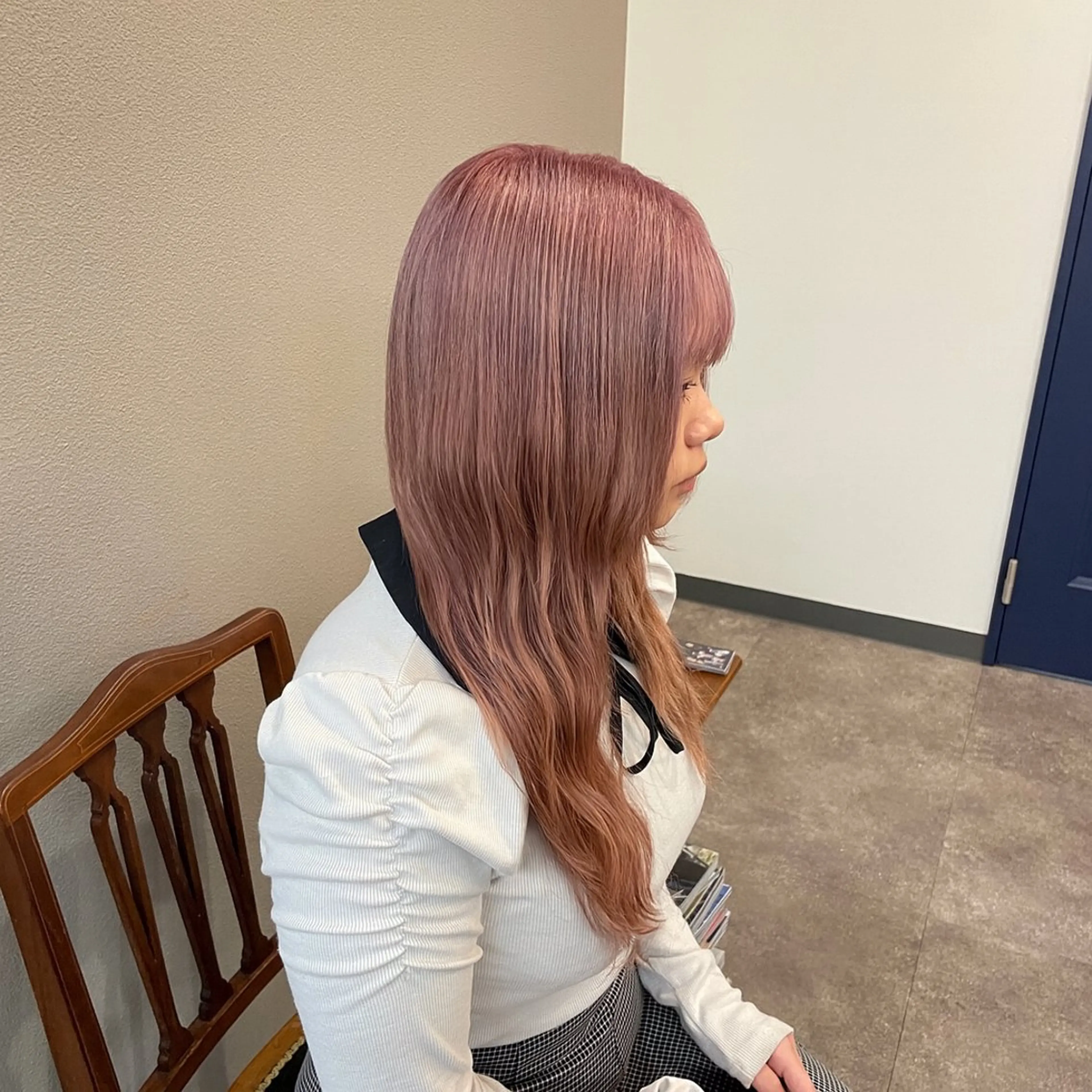 ロング カラー ベージュカラー 透明感カラー ミルクティーベージュ ピンクカラー ヘアカラー ❄️透明感カラー / ハイトーン❄️WAOのヘアスタイル