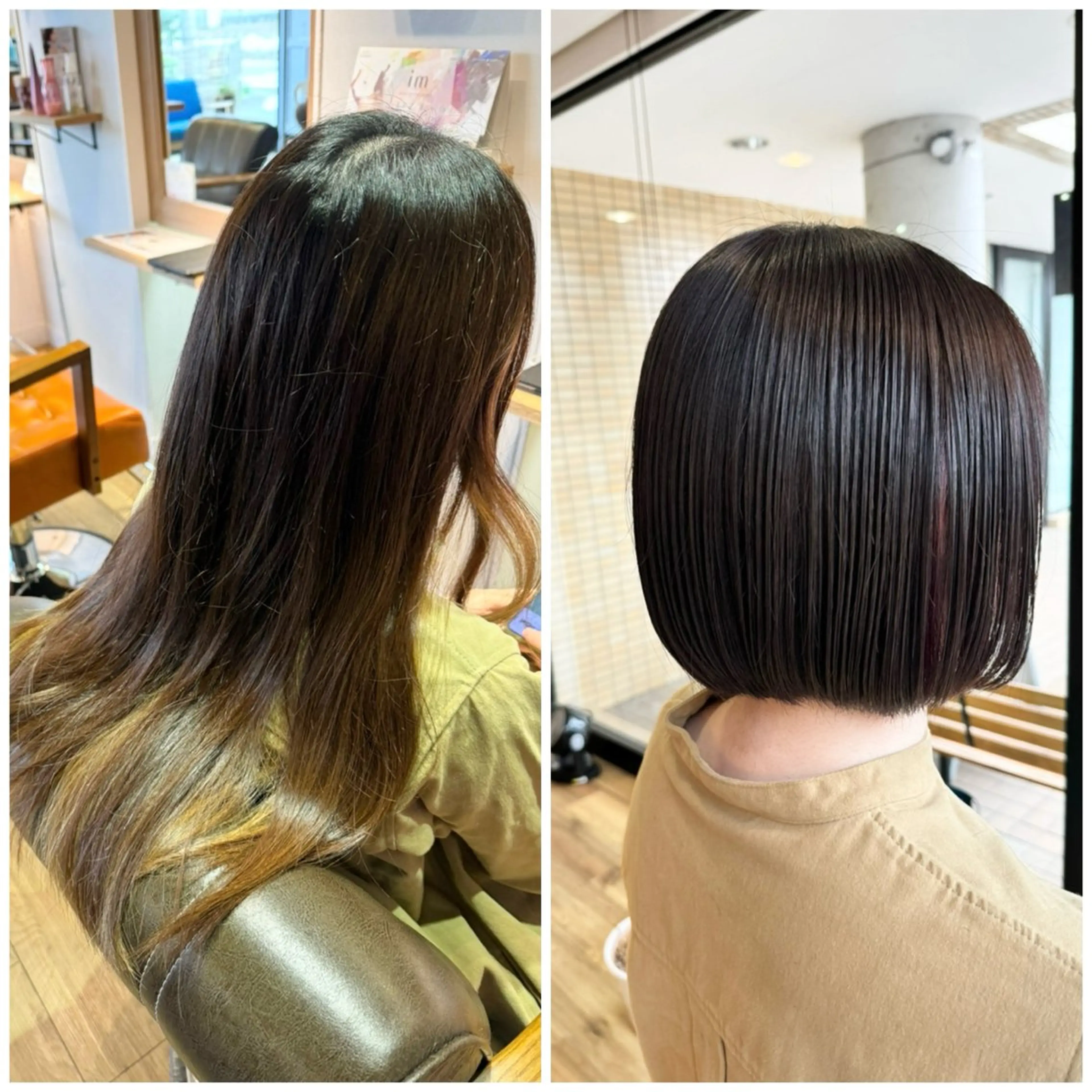 ミディアム カラー アッシュ アッシュグレー イヤリングカラー ピンクカラー ヘアカラー ツキダテ ユイのヘアスタイル