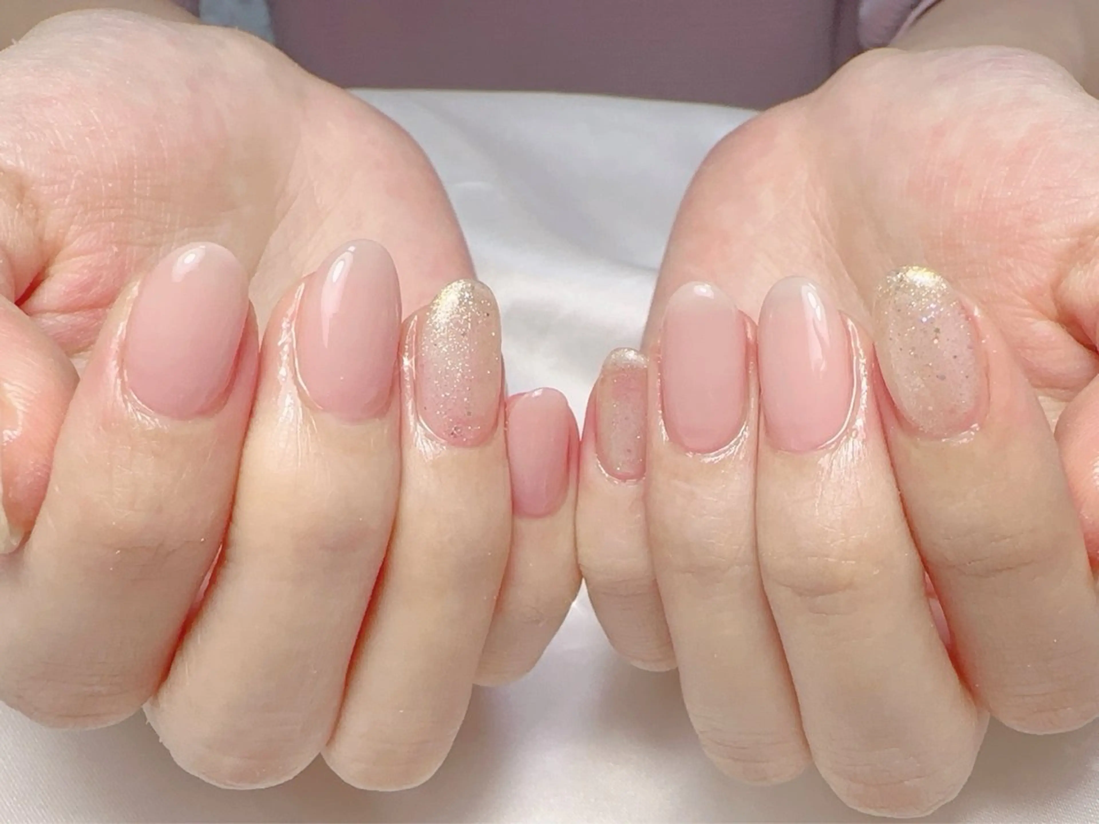 ネイル ハンドネイル Cherie PINKのネイルデザイン