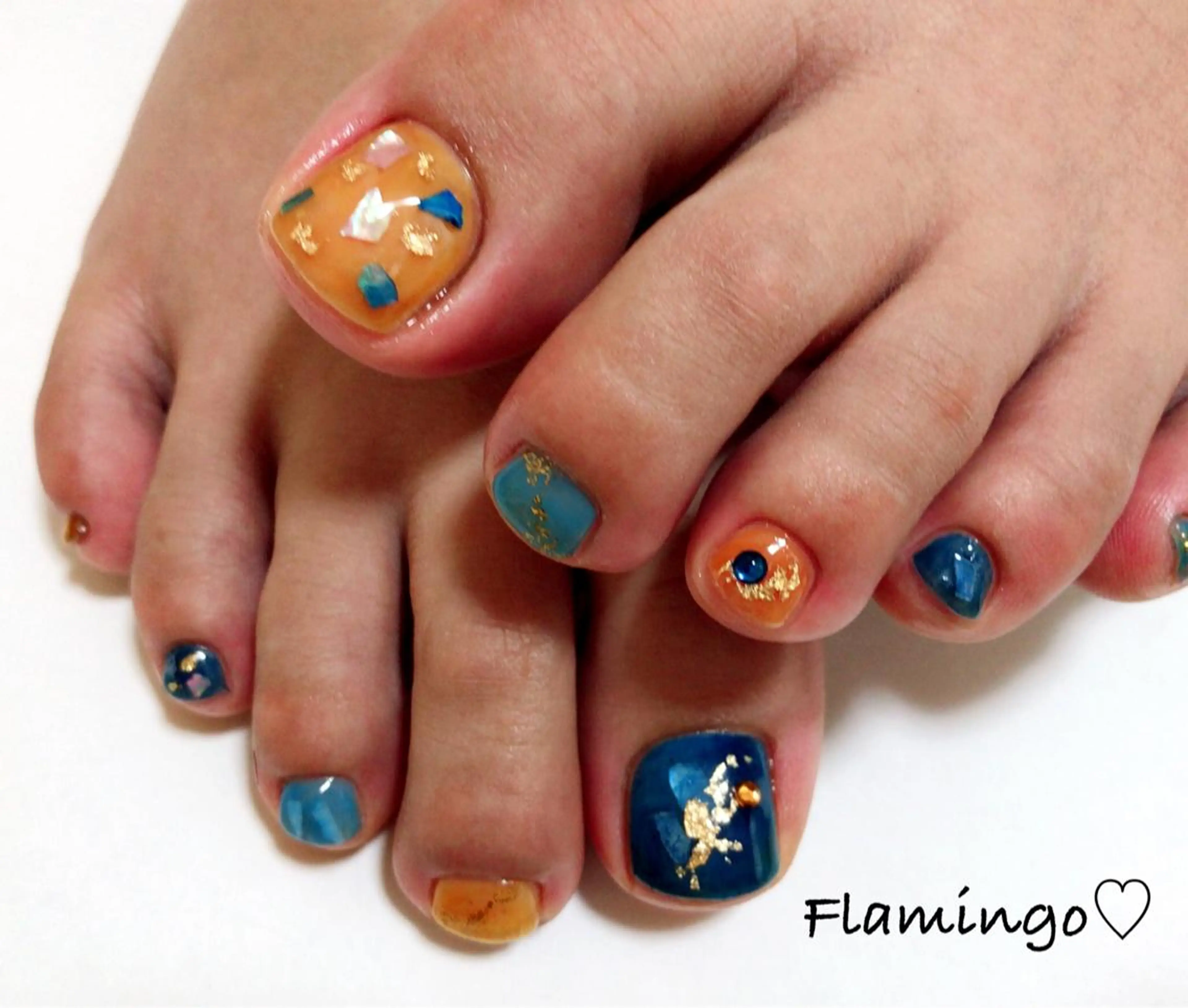 ネイル フィルイン／自爪育成 ／爪に優しい施術のネイルデザイン