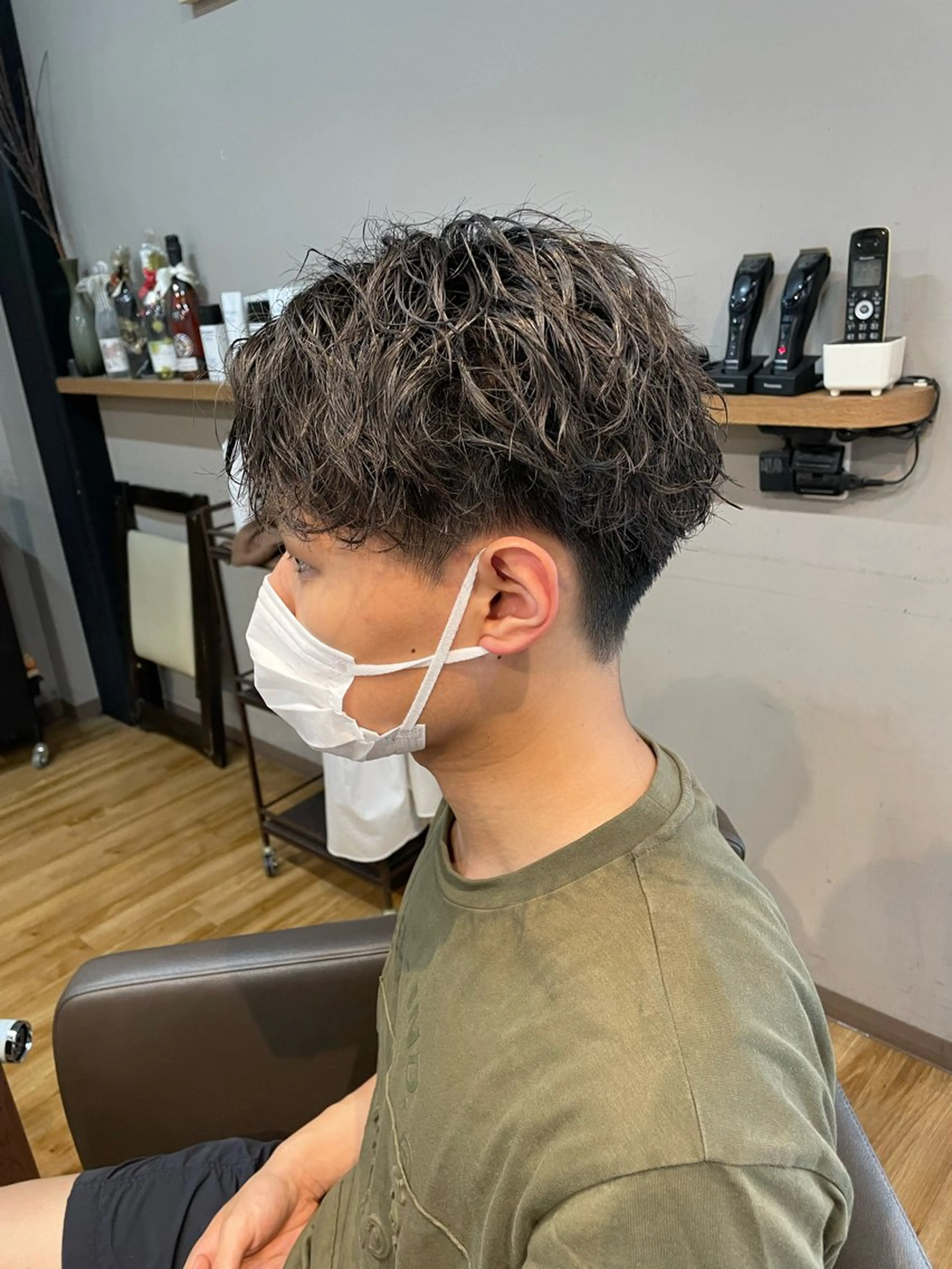 パーマ メンズ arika オケシ　リョウダイのヘアスタイル