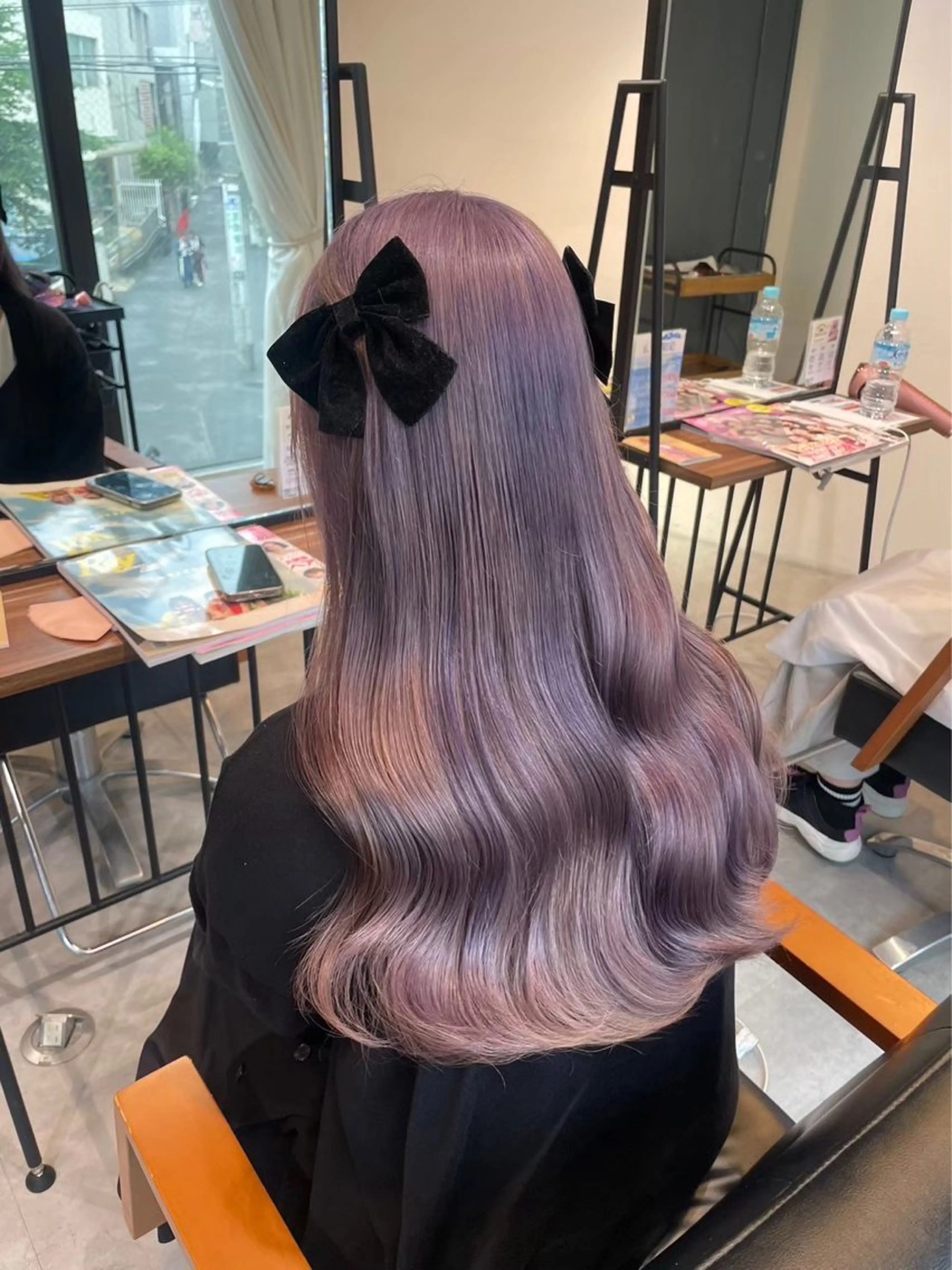 ロング カラー ベージュカラー ラベンダーカラー ラベンダーベージュ ‎Lby home 🪽mikuのヘアスタイル