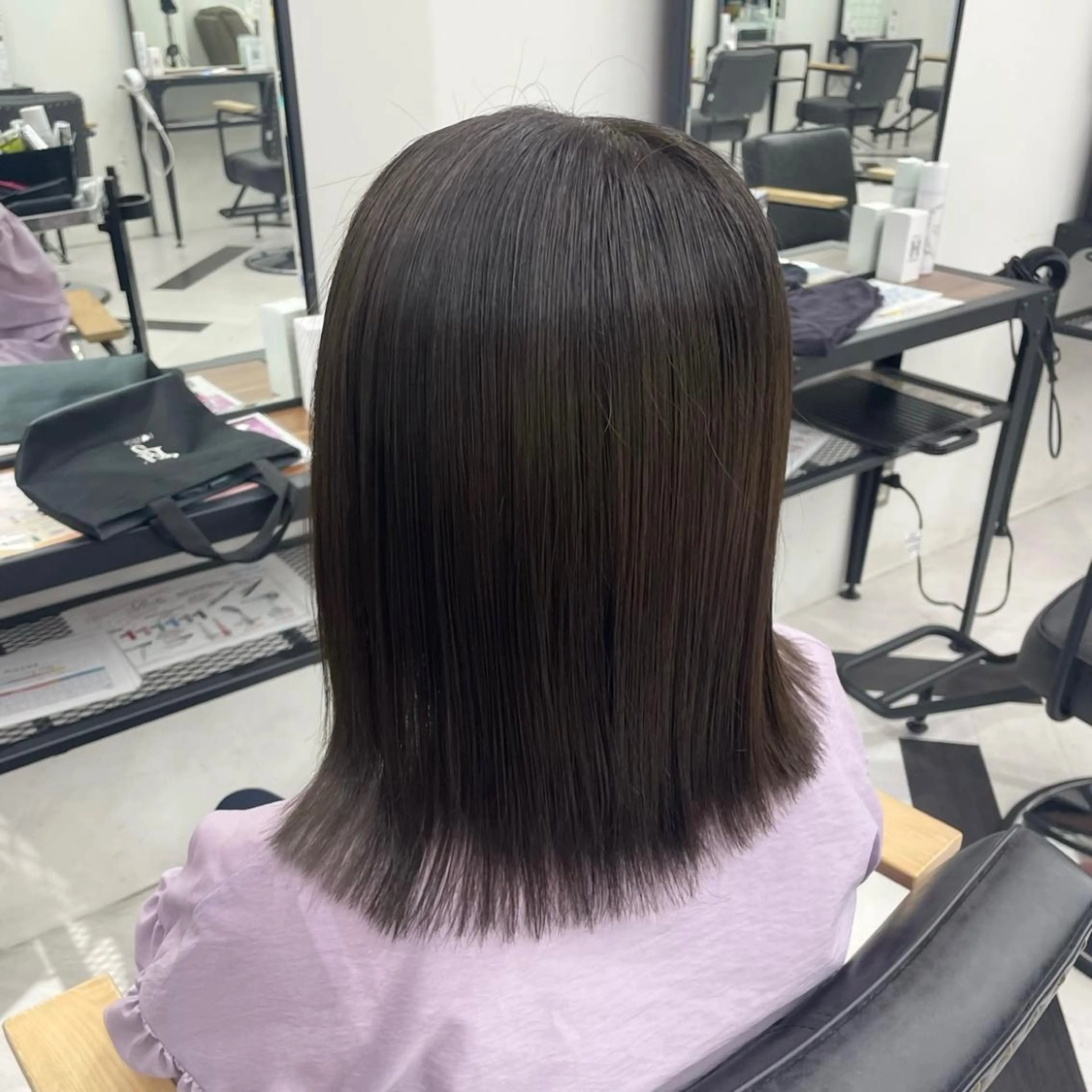 ショート カラー パーマ ヘアアレンジ メンズ 髪質改善 トリートメント mona/ ストレートスタイル✨のヘアスタイル