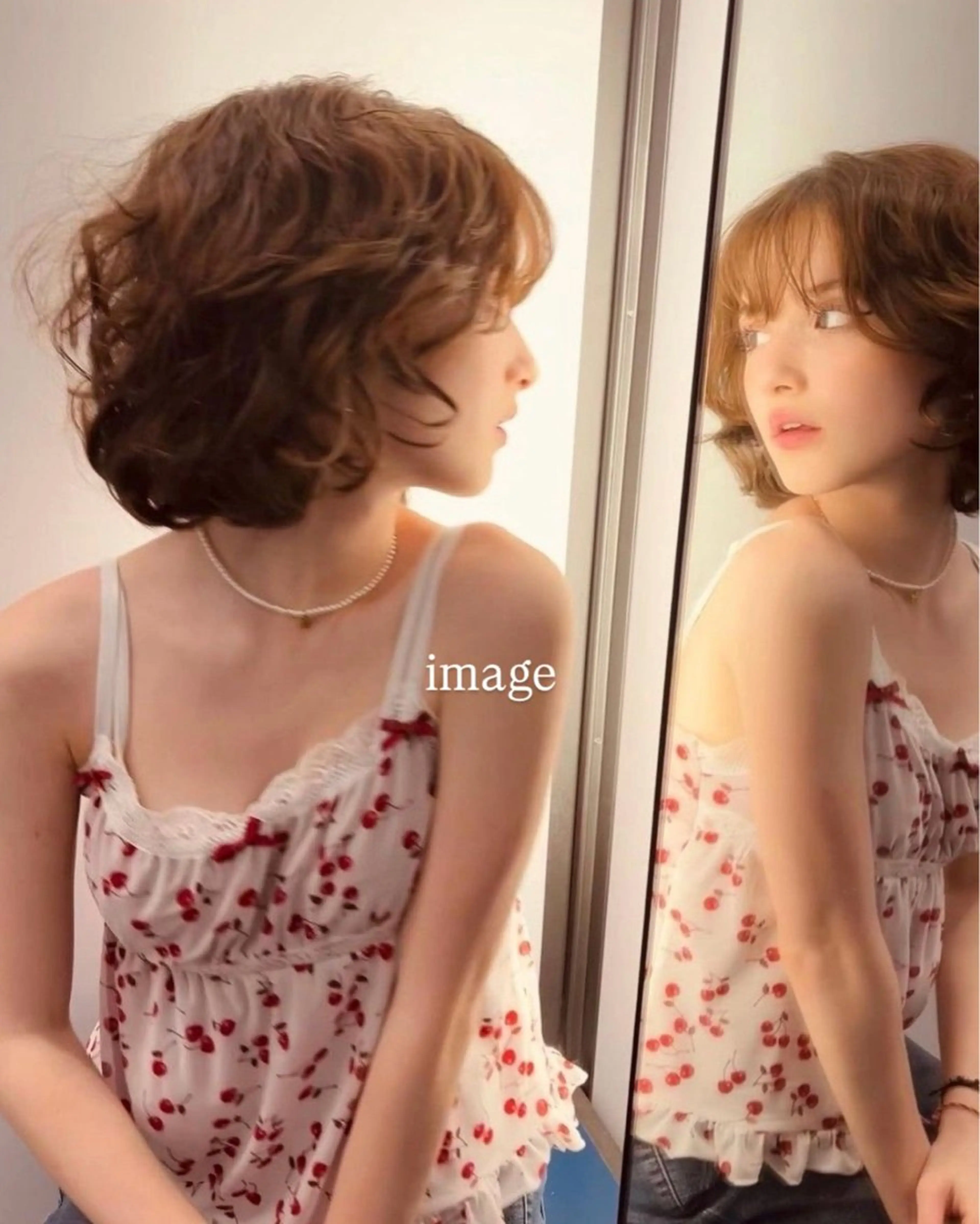 【平日17:00限定】レディースカット+パーマモデル🌀🎀（ボブ）の写真