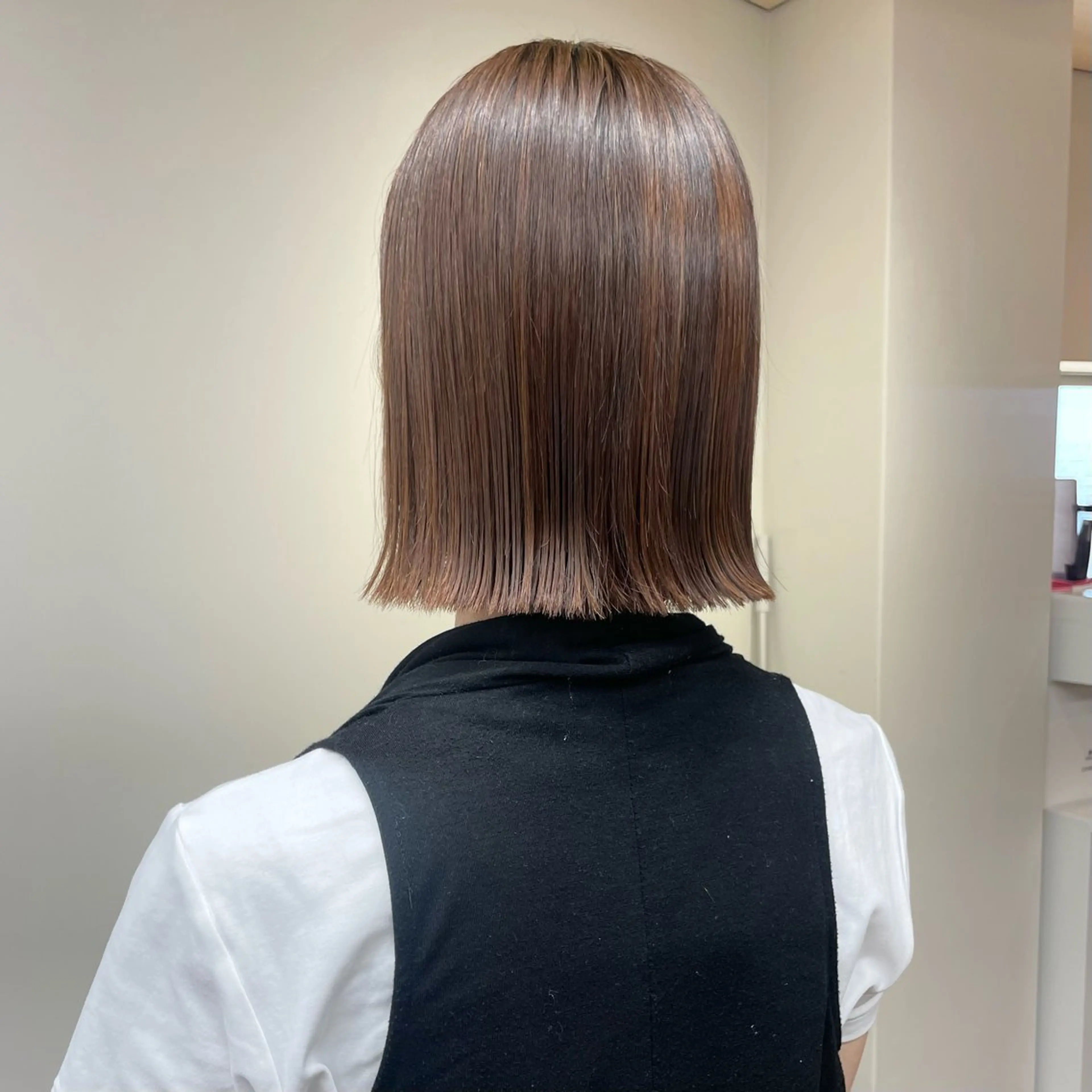 ショート カラー パーマ ヘアアレンジ ボブ ミズタ マイのヘアスタイル