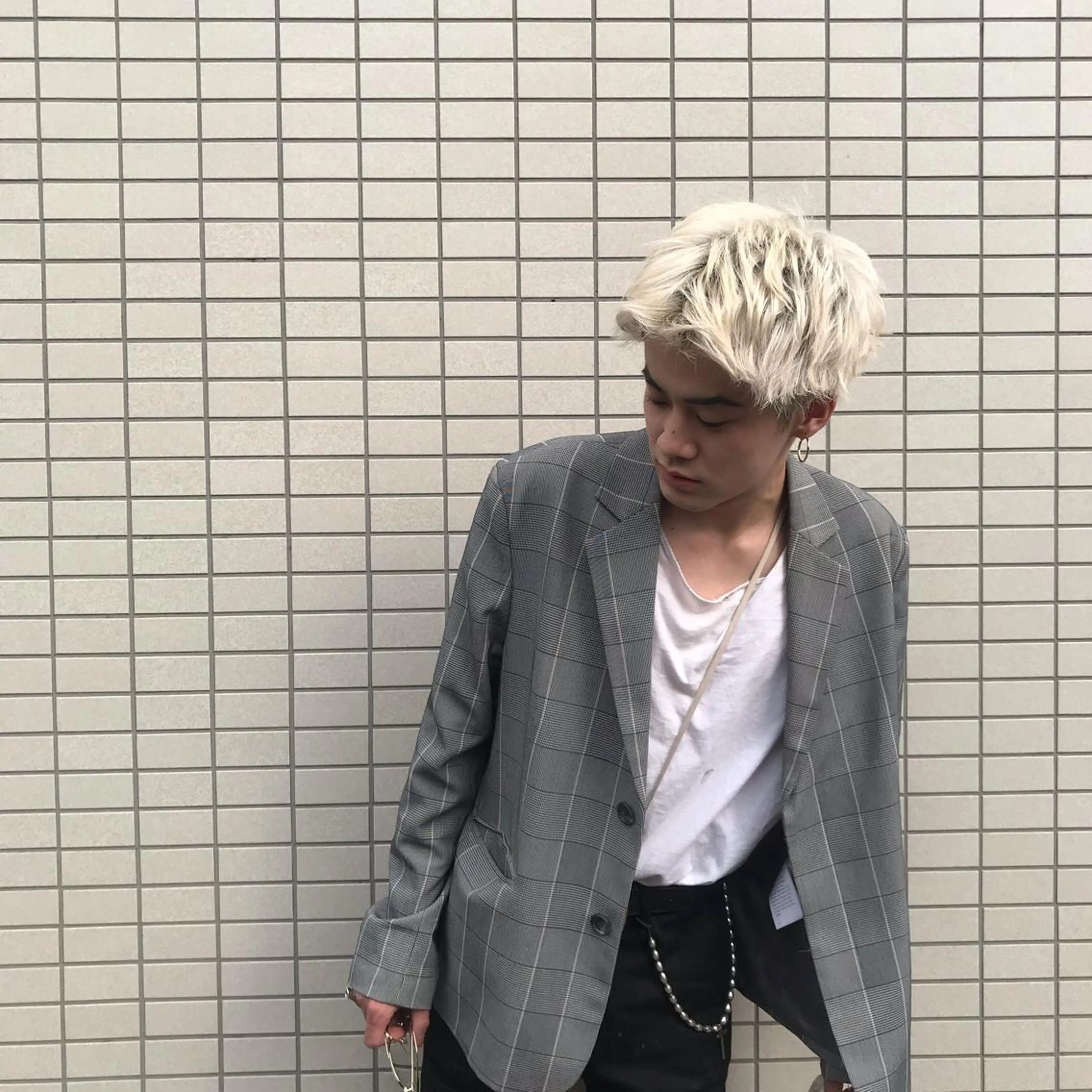 ショート カラー メンズ 🇰🇷カルマパーマ kaito🇰🇷のヘアスタイル