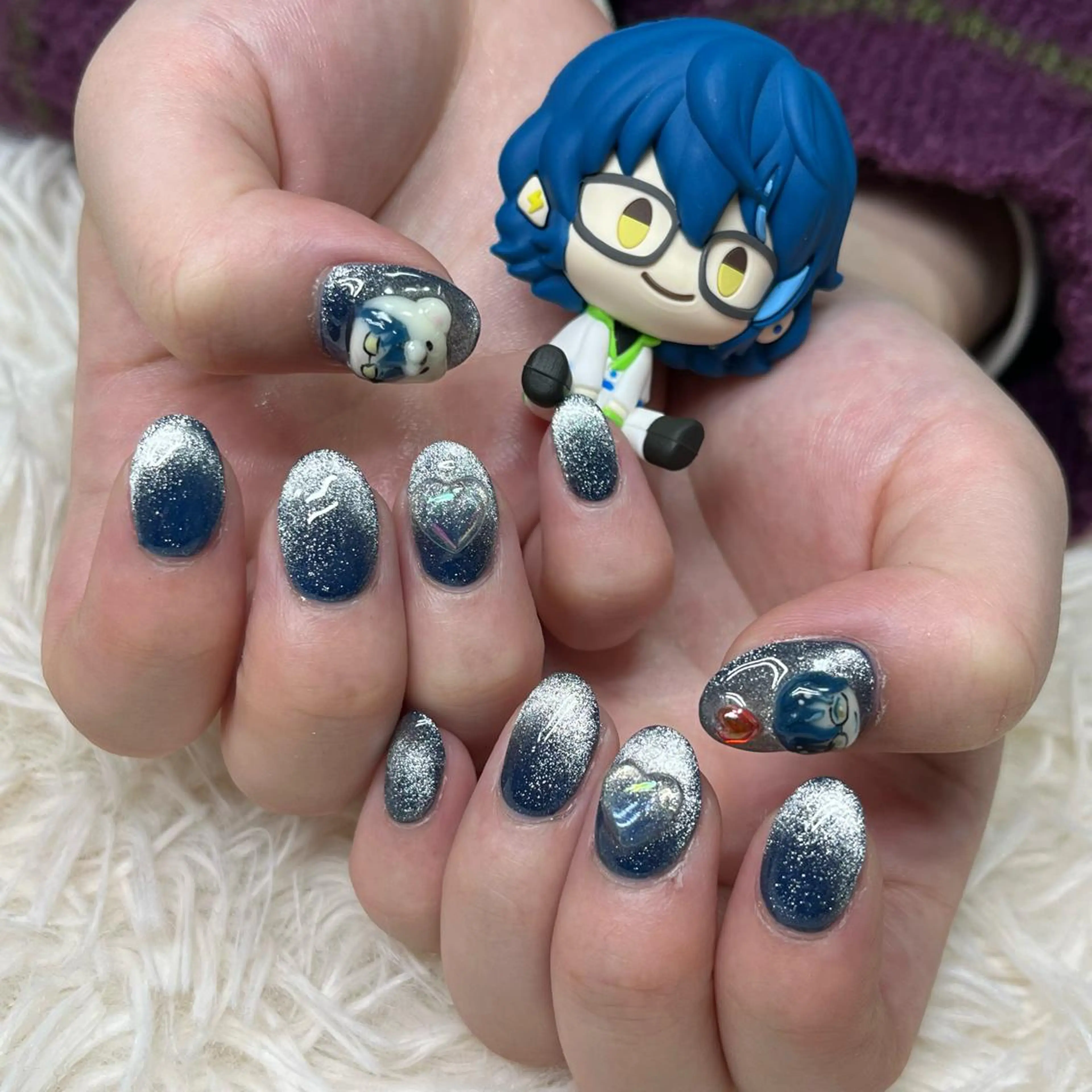 ネイル アートネイル クリアネイル フレンチネイル ジェルネイル ガラスフレンチ 🐕‍🦺Yappy 💗A-tanのネイルデザイン