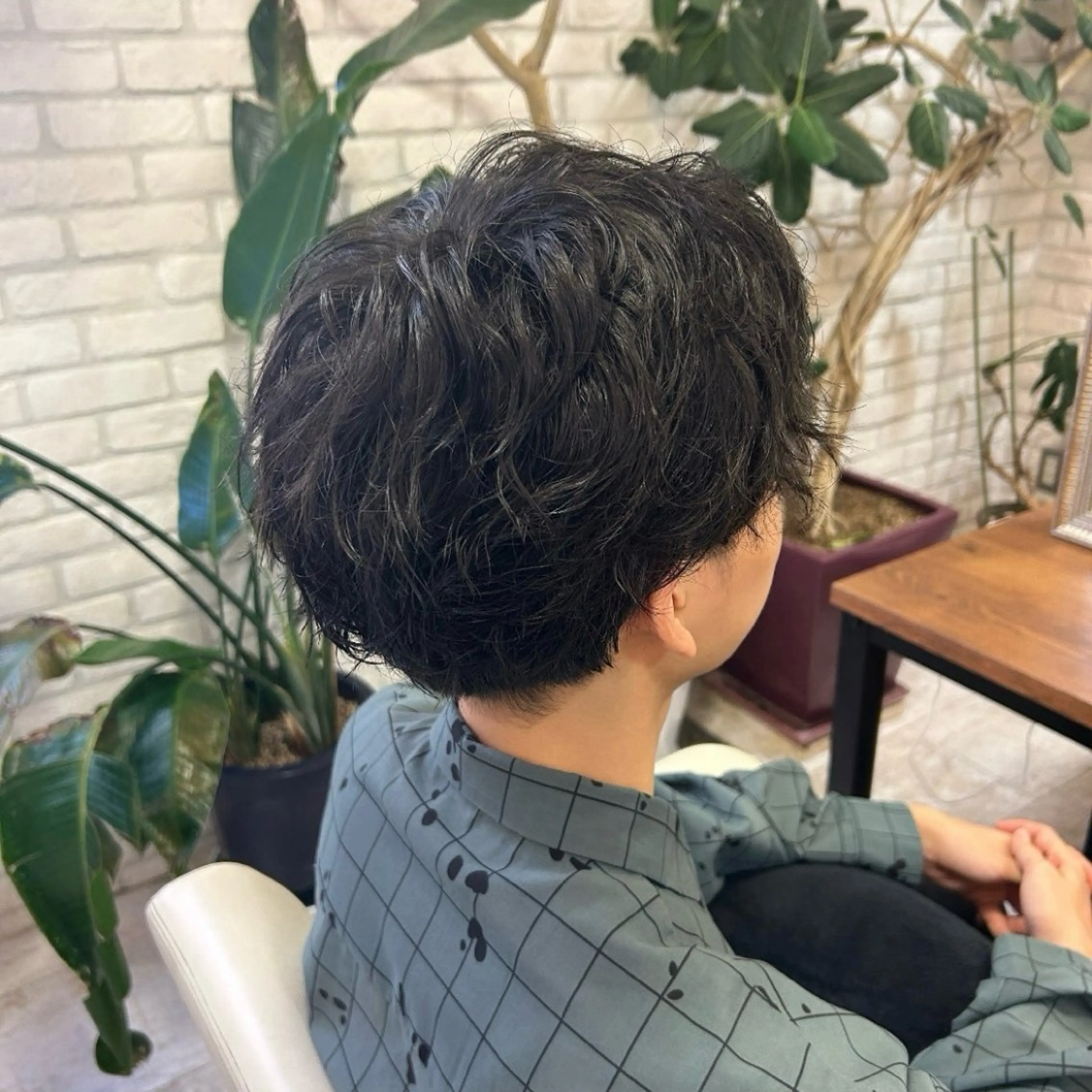 パーマ メンズ 韓国ヘア🧸髪質改善 🧸きくちみさきのヘアスタイル