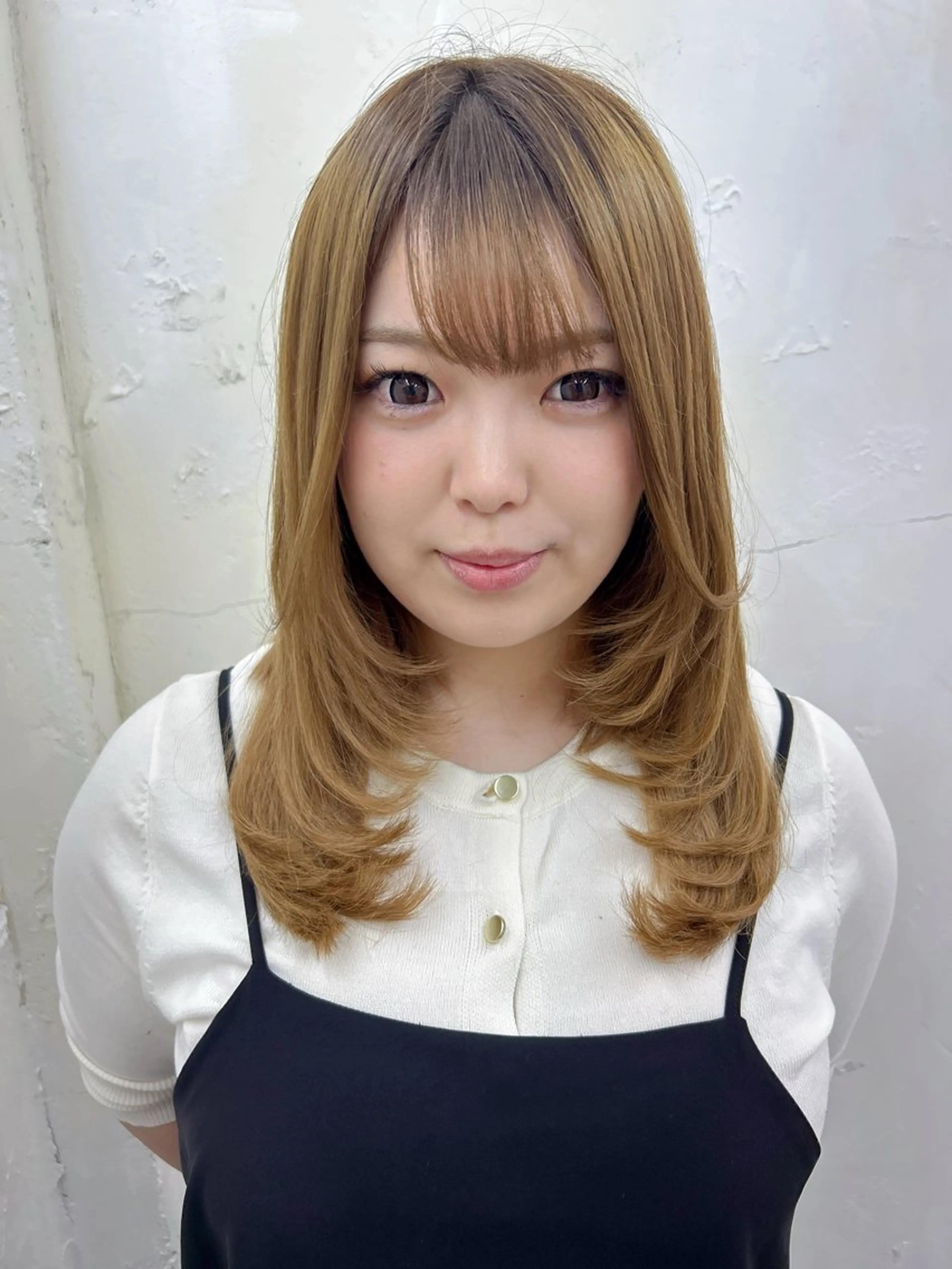 セミロング カラー シールエクステ エクステ ハイレイヤー レイヤーカット カット ヘアカラー トリートメント エクステ ヘアセット レイヤー/エクステ alpha下妻のヘアスタイル