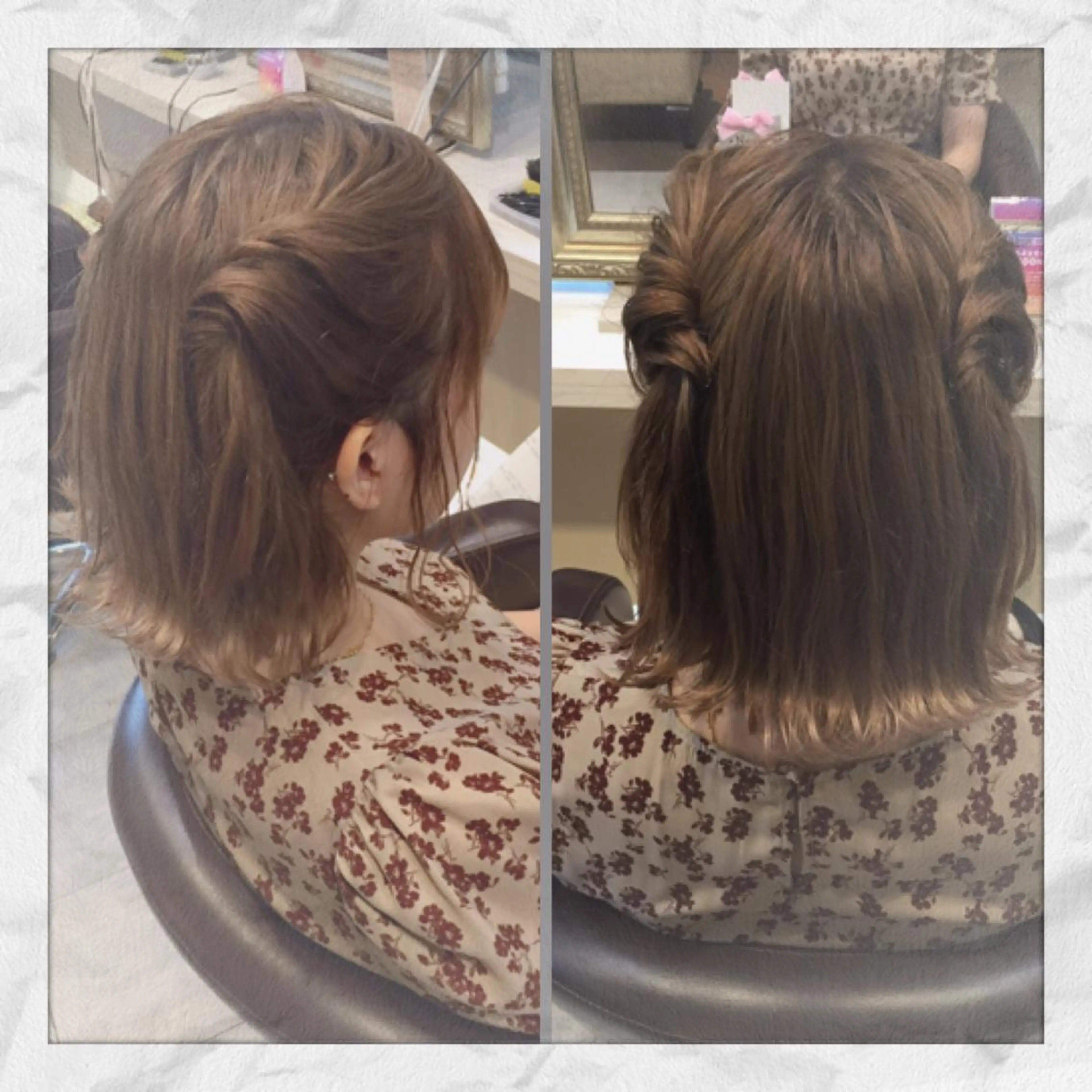 ミディアム ヘアアレンジ ヘアセット ヘアセット/着付け 𓇼 松本 夏美𓇼のヘアスタイル