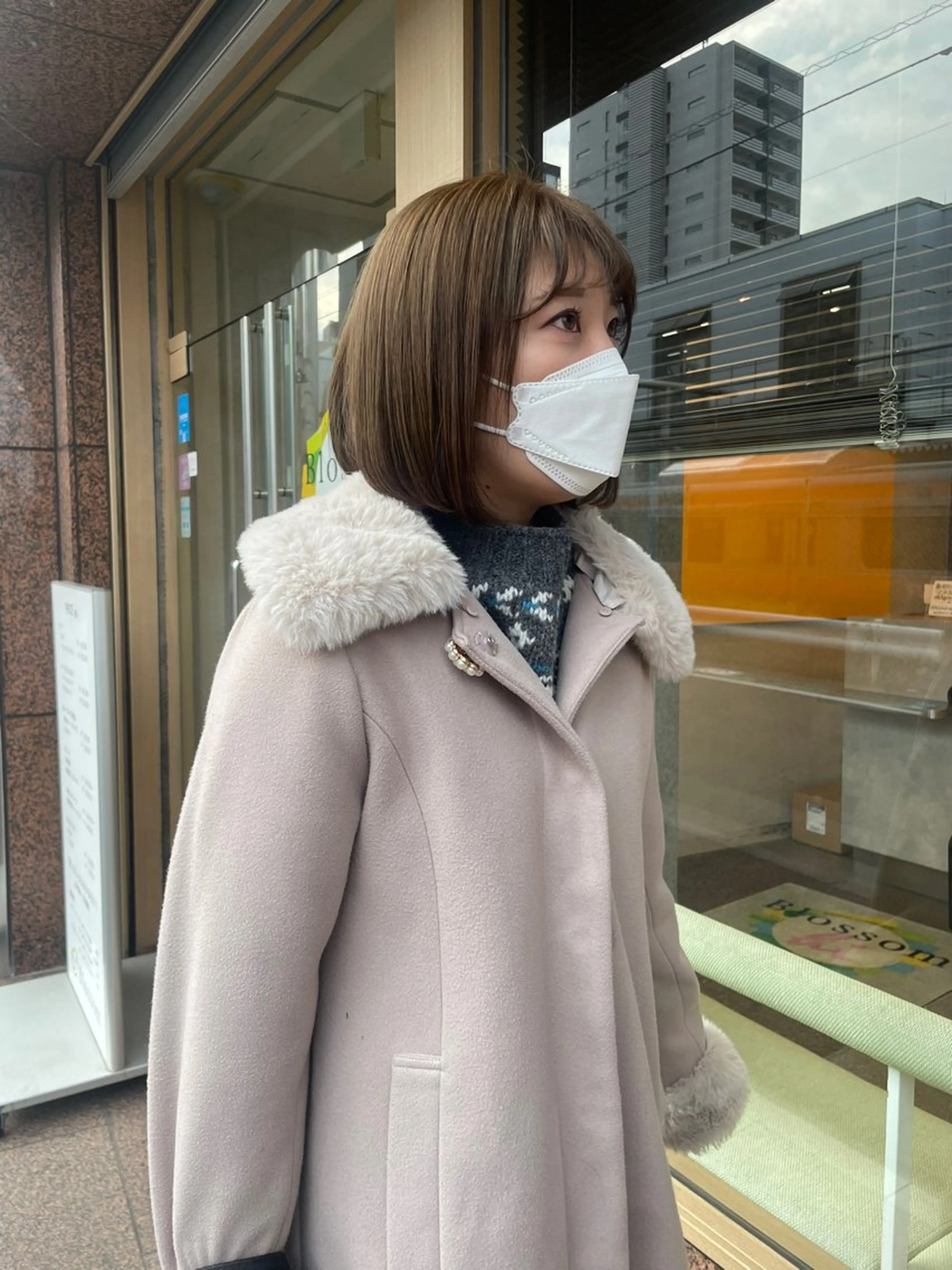 ショート カラー アッシュ アッシュブラウン ブラウンカラー ダブルカラー ヘアカラー トリートメント 髪質改善/Bloss om🌷高橋沙衣のヘアスタイル