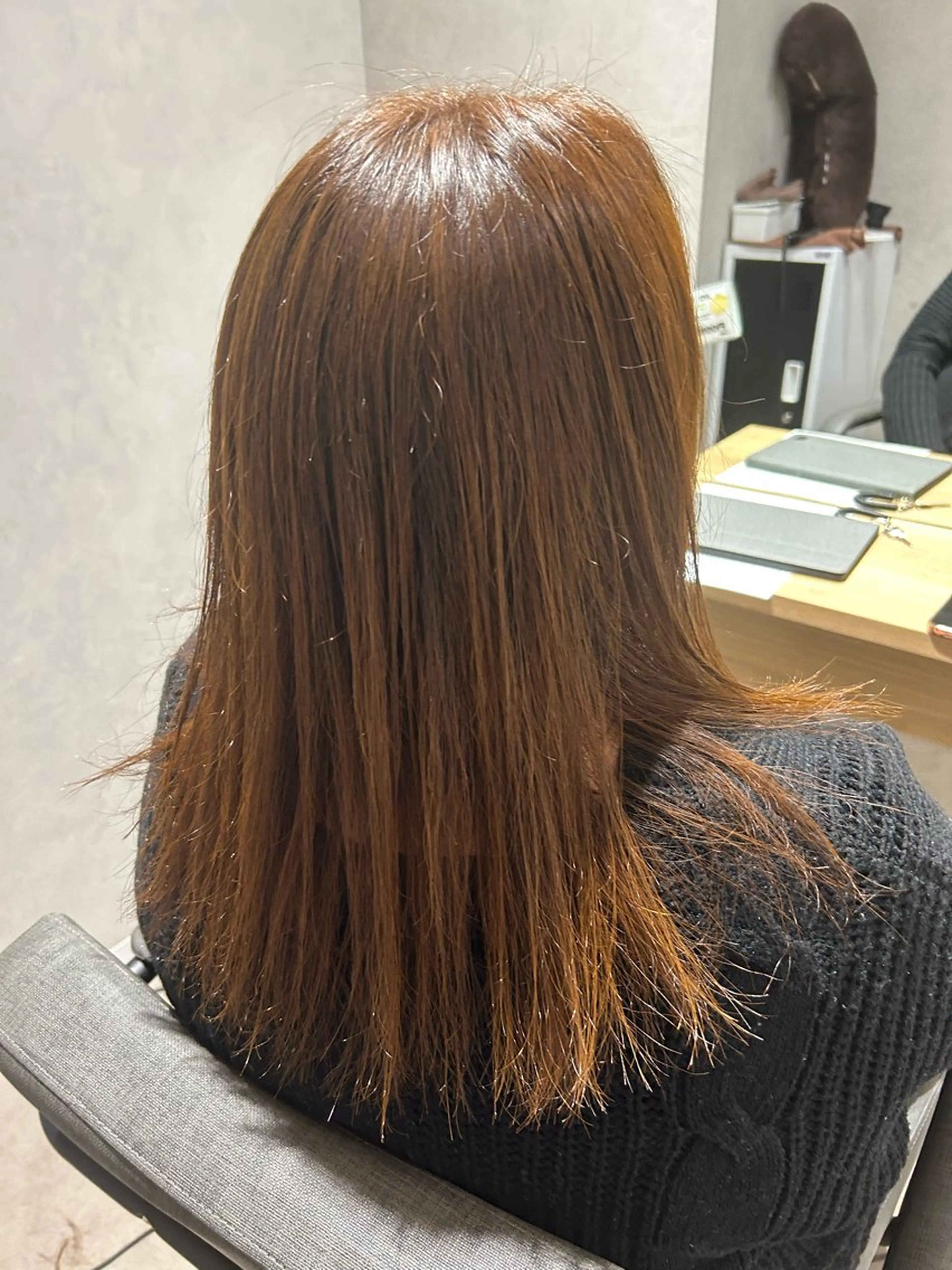 セミロング カット 縮毛矯正 VIE.ORNER 土気🍀小岩井樹のヘアスタイル