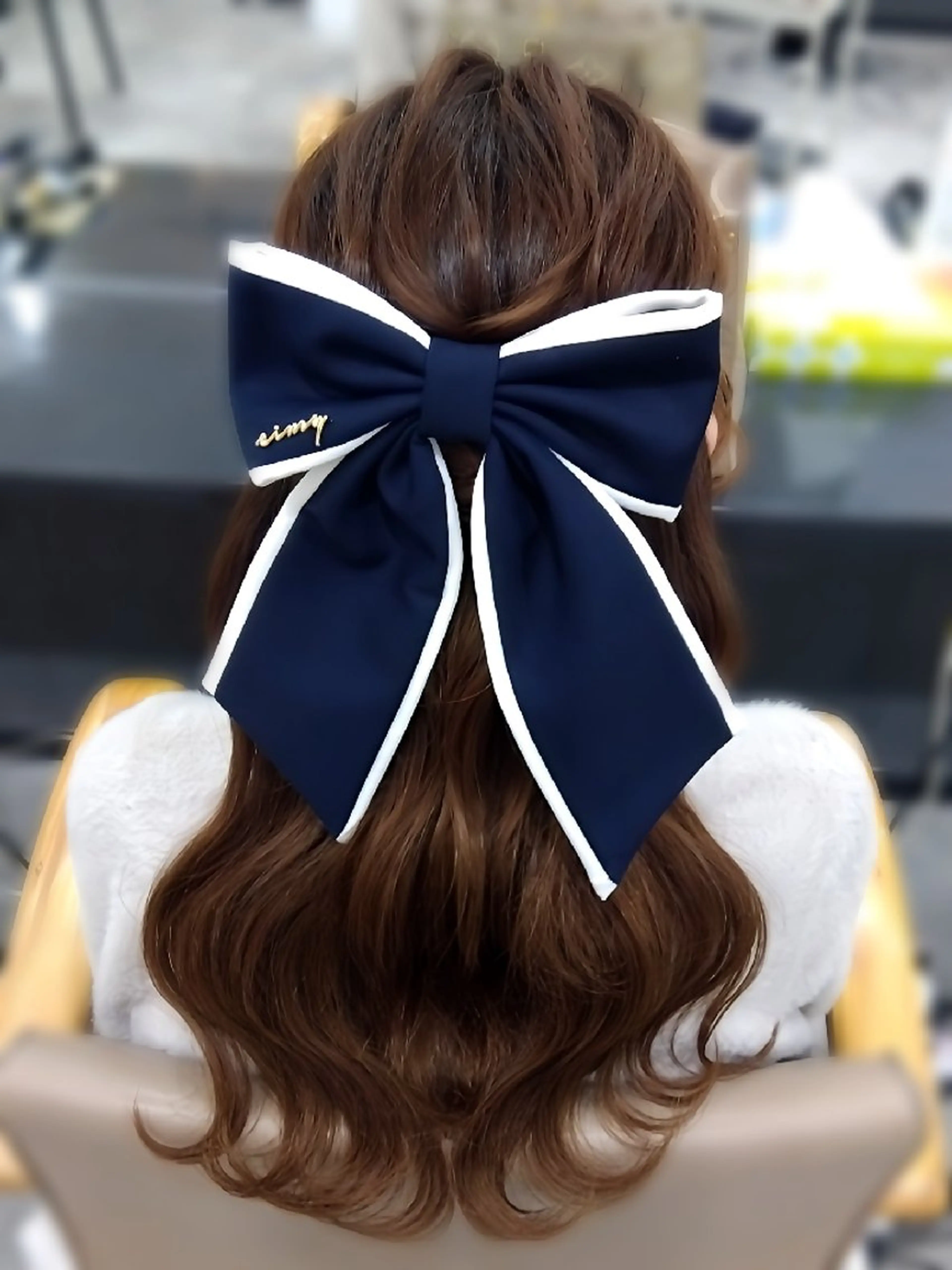 ロング ヘアアレンジ ハーフアップ レンタルサロンcode天神南所属・ヘアセット❤️着付け Akaneのヘアスタイル