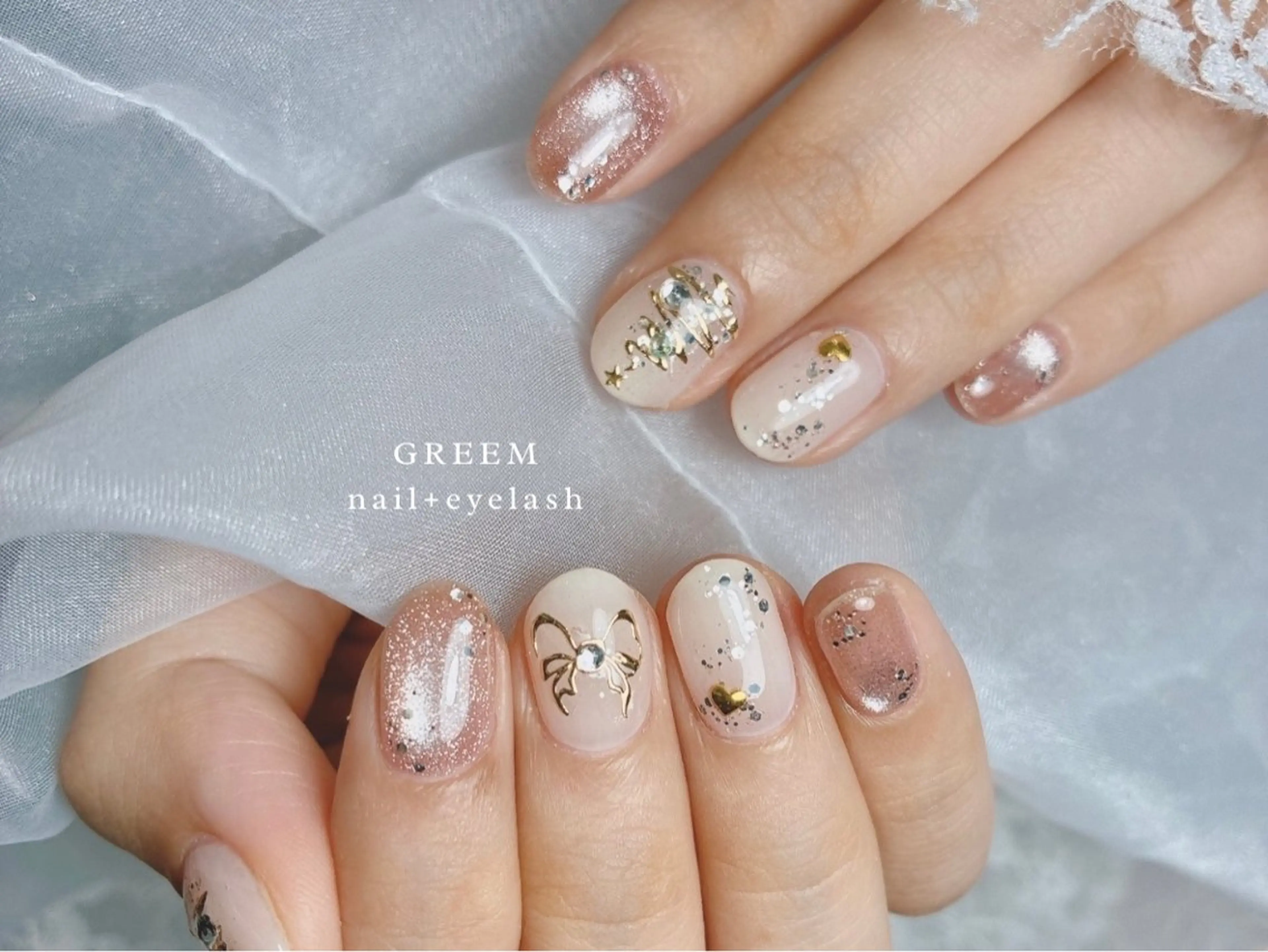 ネイル 冬ネイル クリスマス ハンドネイル GREEM グリームのネイルデザイン