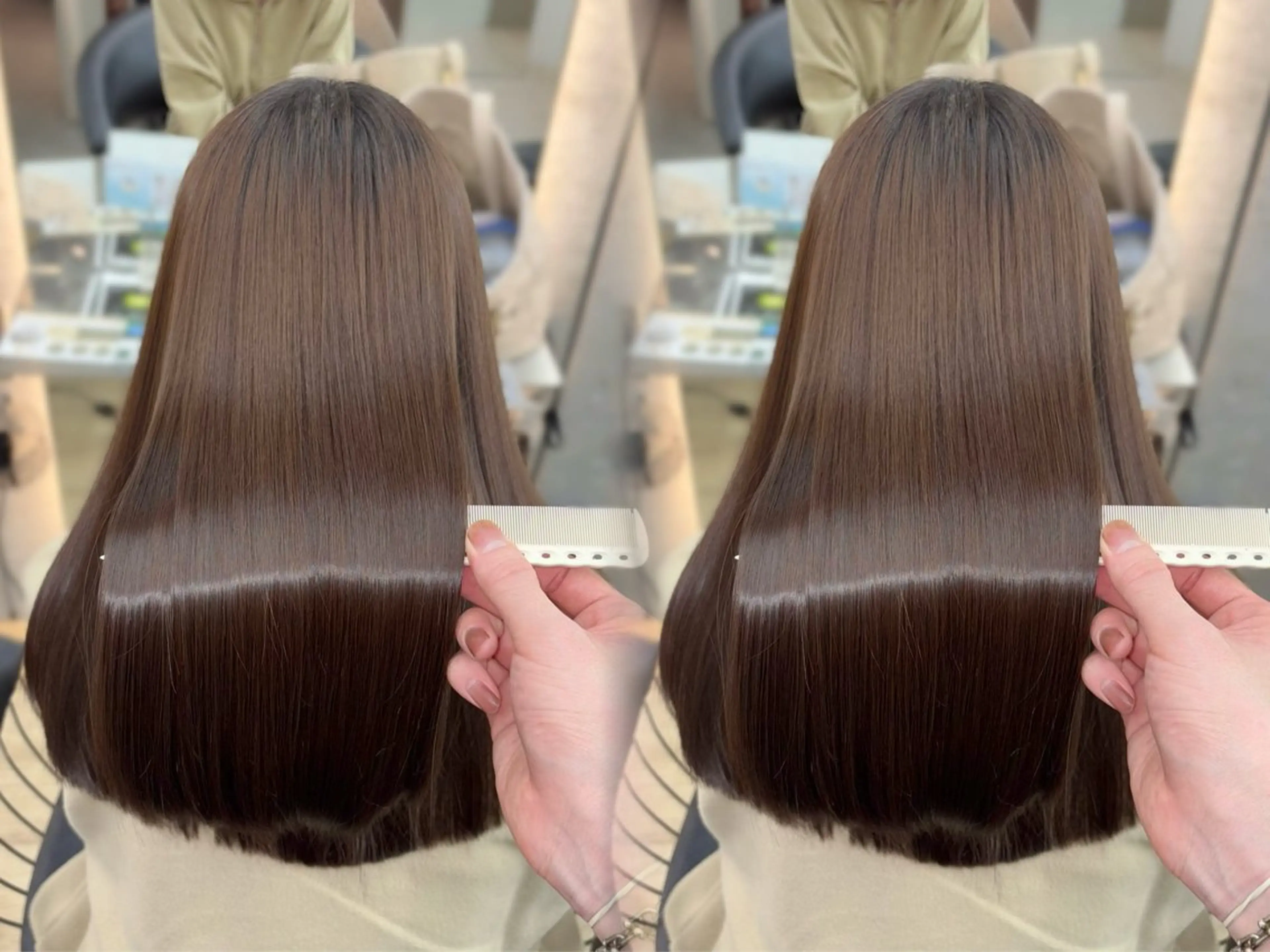 ロング 縮毛矯正/韓国ヘア /ブリーチ/ヒロのヘアスタイル