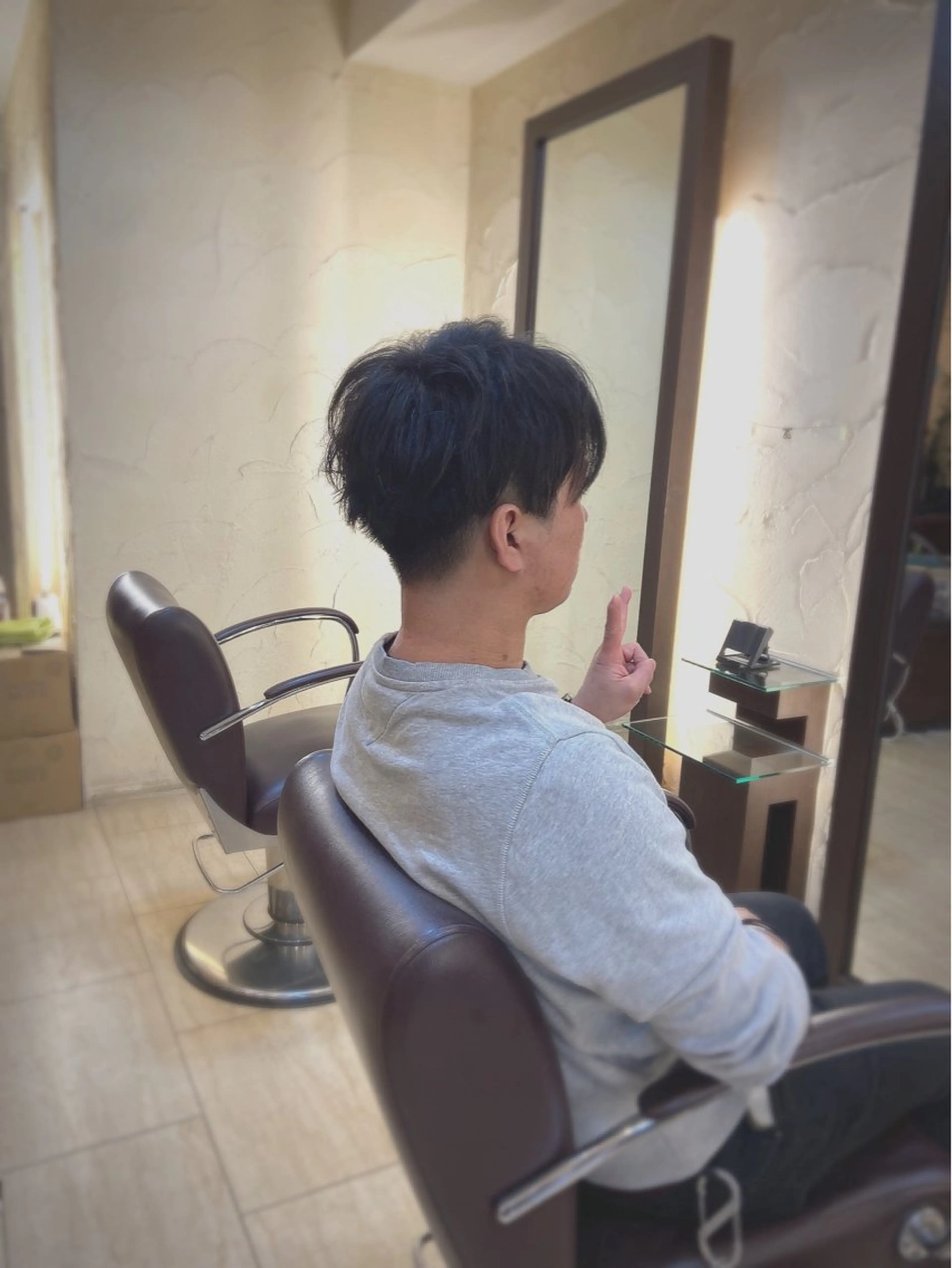 メンズ 刈り上げ 青山 光のヘアスタイル