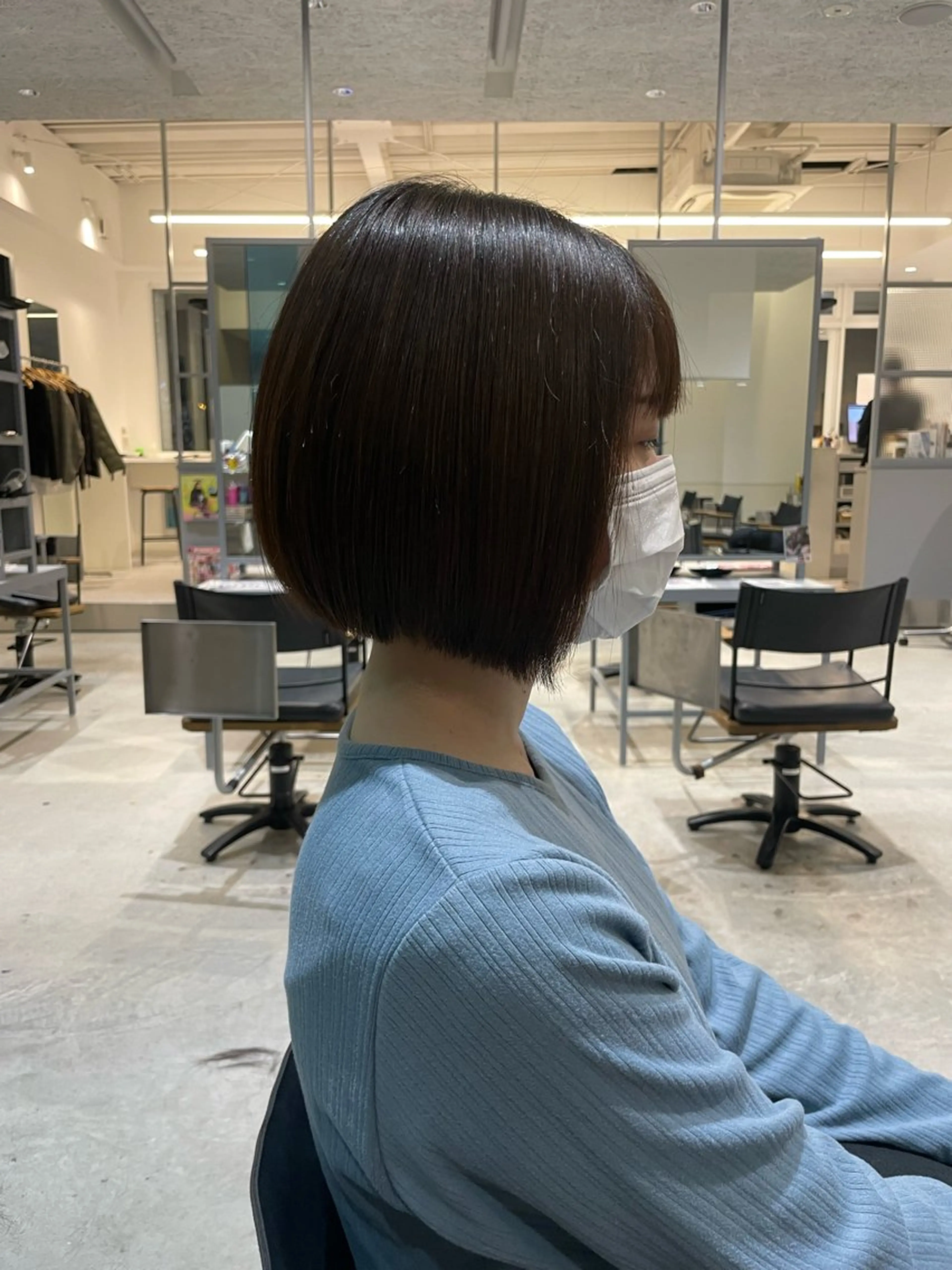 ショート 前下がりボブ ボブ 松井 せりのヘアスタイル