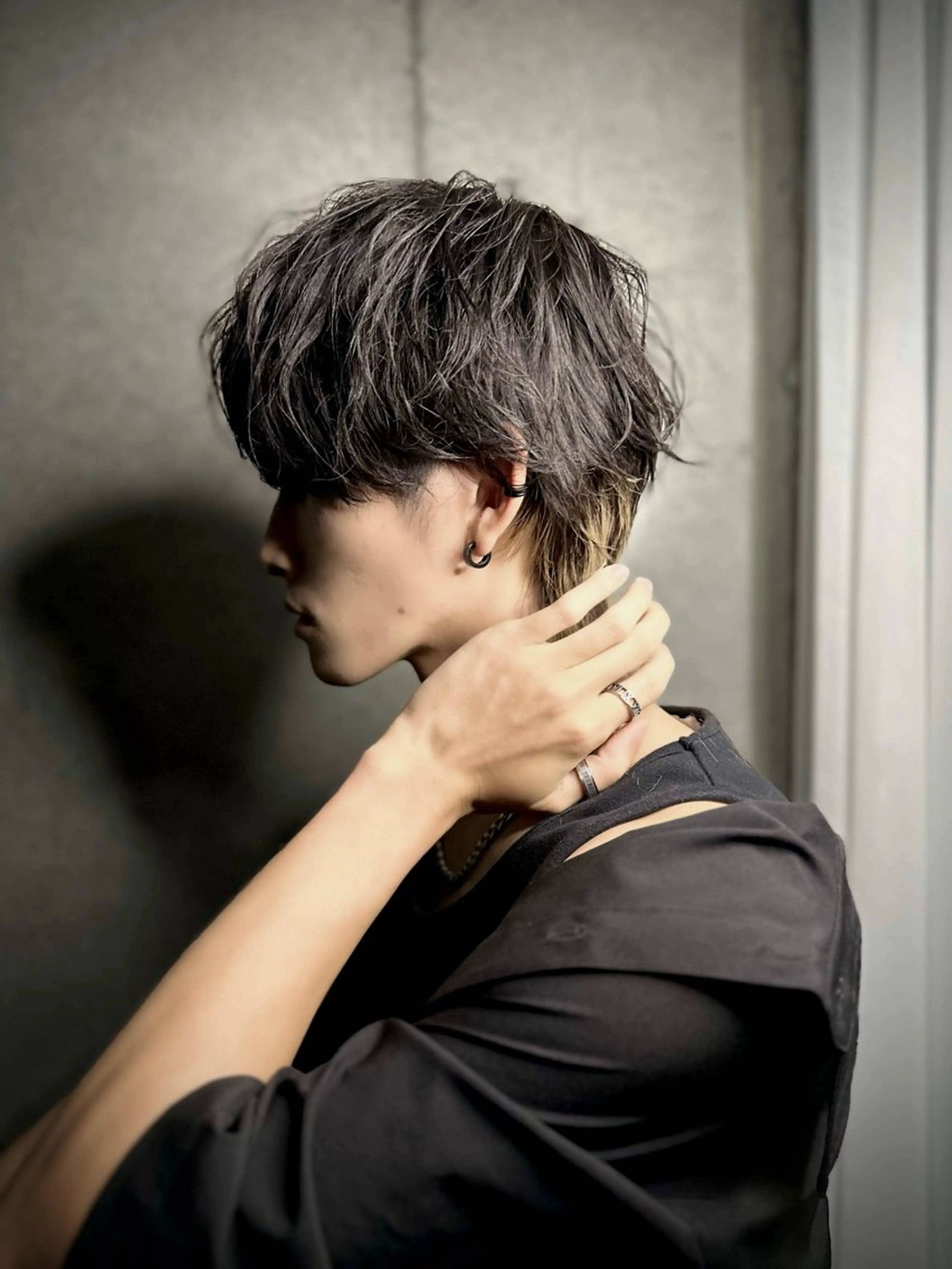 パーマ メンズ マッシュウルフ マッシュ メンズパーマ メンズウルフカット ウルフカット 高島 悠吾のヘアスタイル