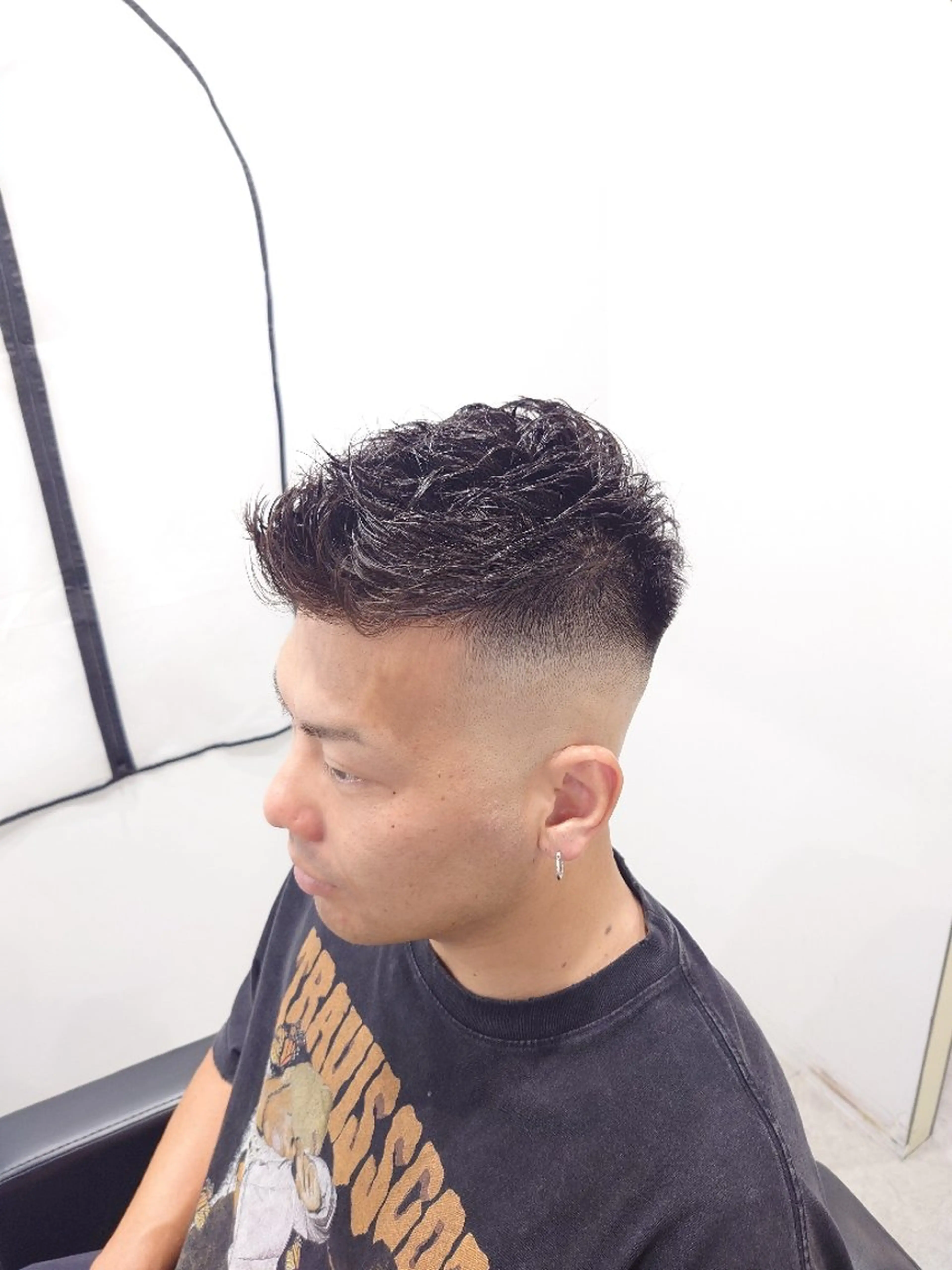 ショート カット パーマ BARBER/ 髪質改善/南慎也のヘアスタイル