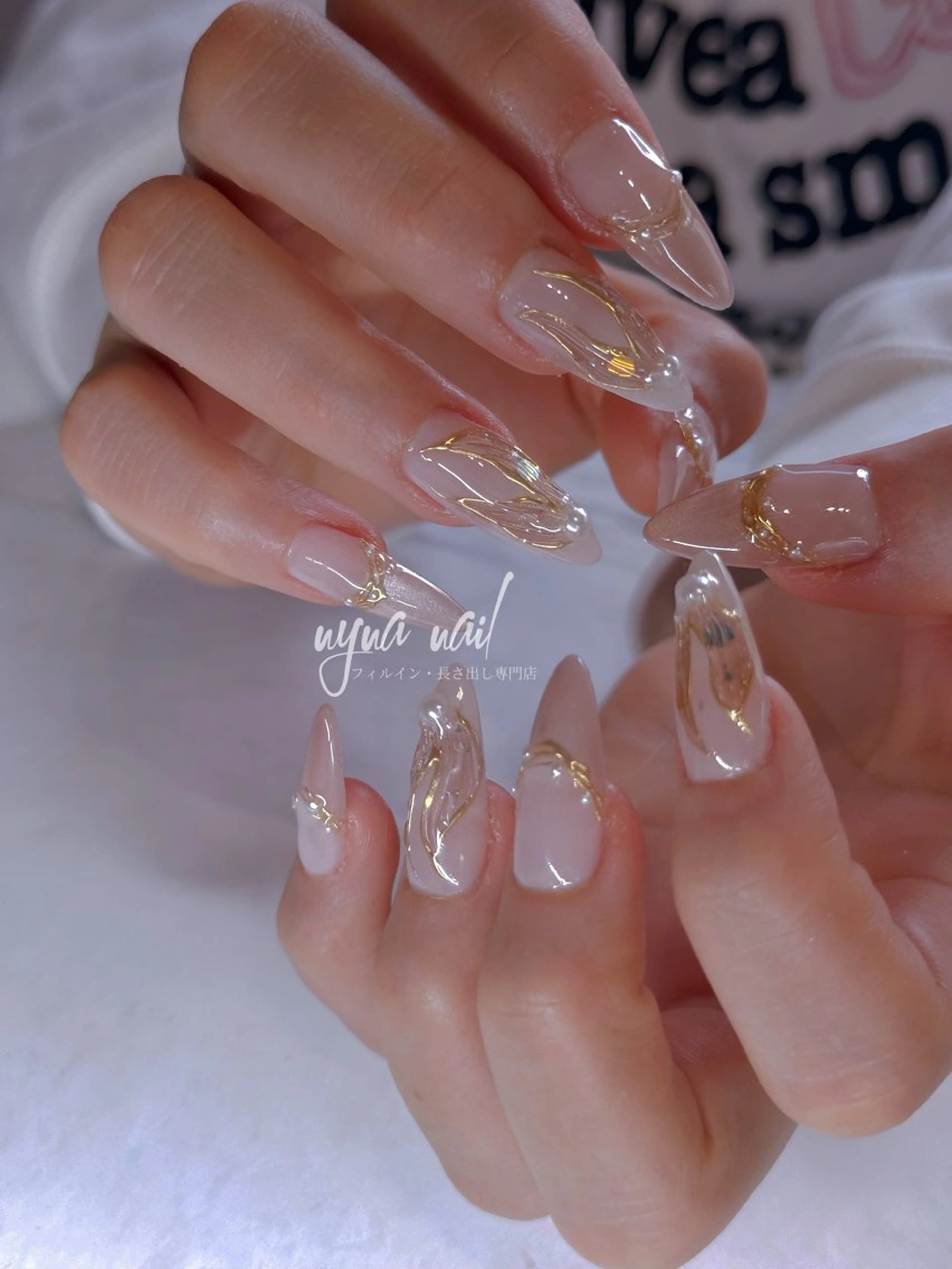 ネイル ハンドネイル 長さ出し専門 nynaのネイルデザイン