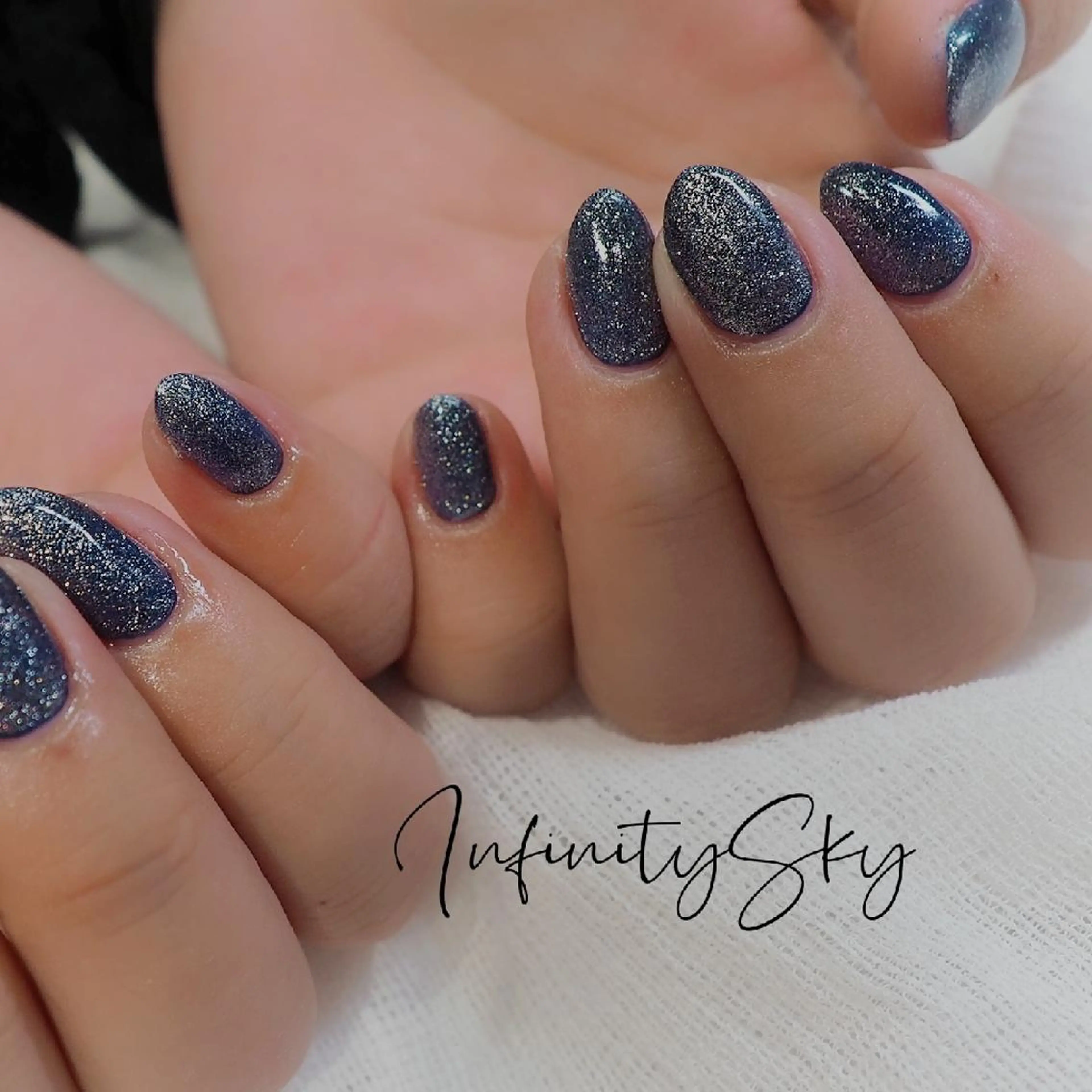 ネイル マグネットネイル ハンドネイル infinity skyのネイルデザイン