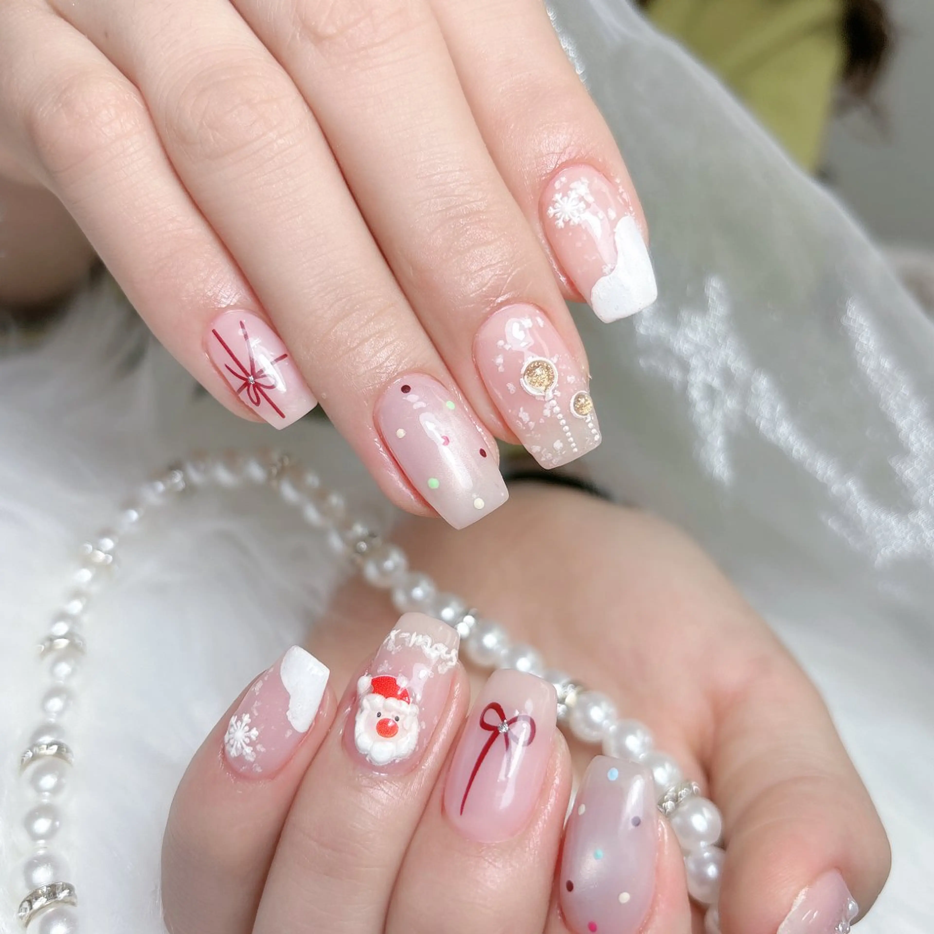 ネイル 成人式 ジェルネイル ロングネイル マグネットネイル ミディアムネイル ハンドネイル MoMoA Nail ネイル長さ出し専門店のネイルデザイン