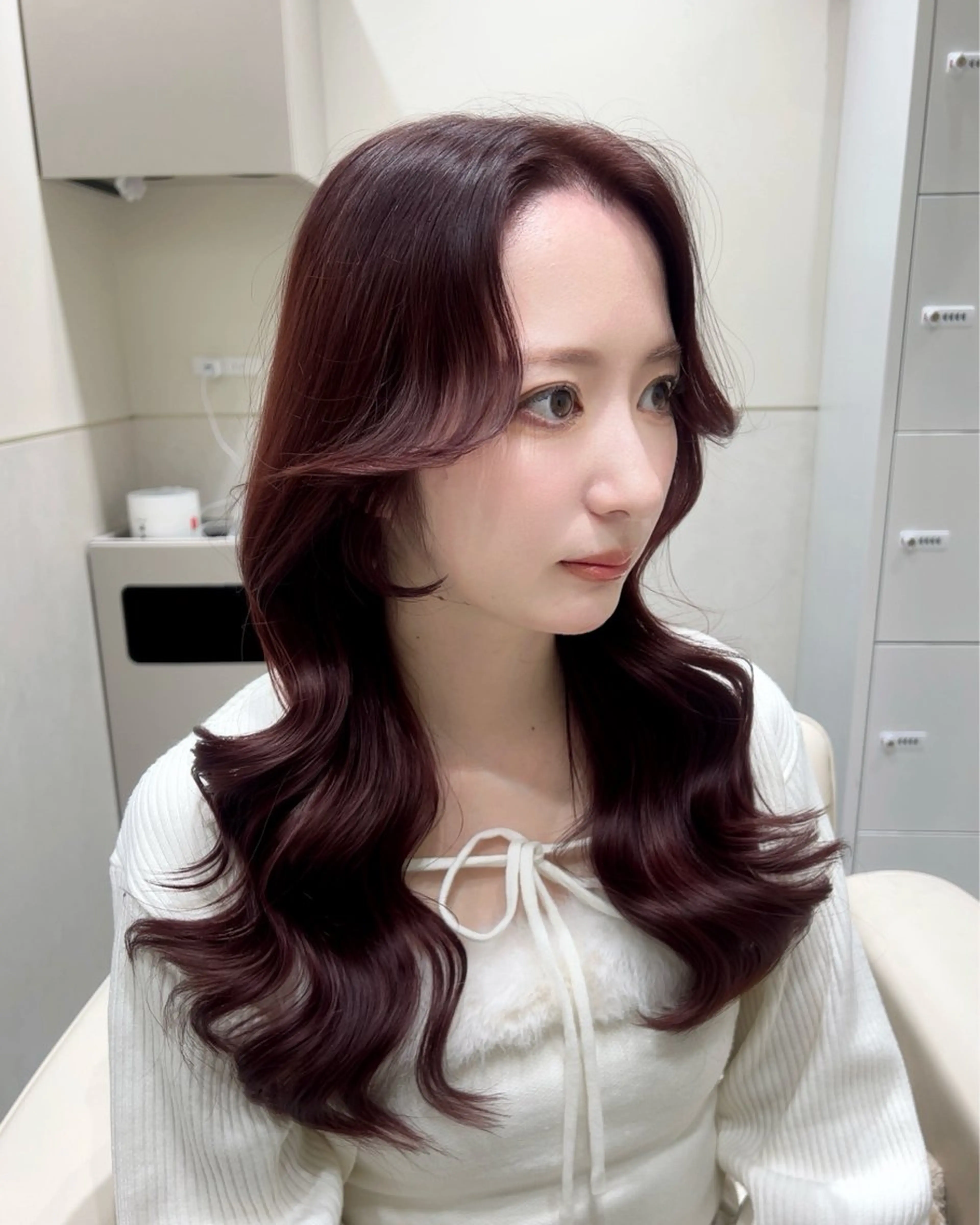 セミロング カラー カット ヘアカラー トリートメント 🩷韓国ヘア/ヨシン モリ🩷Maikaのヘアスタイル