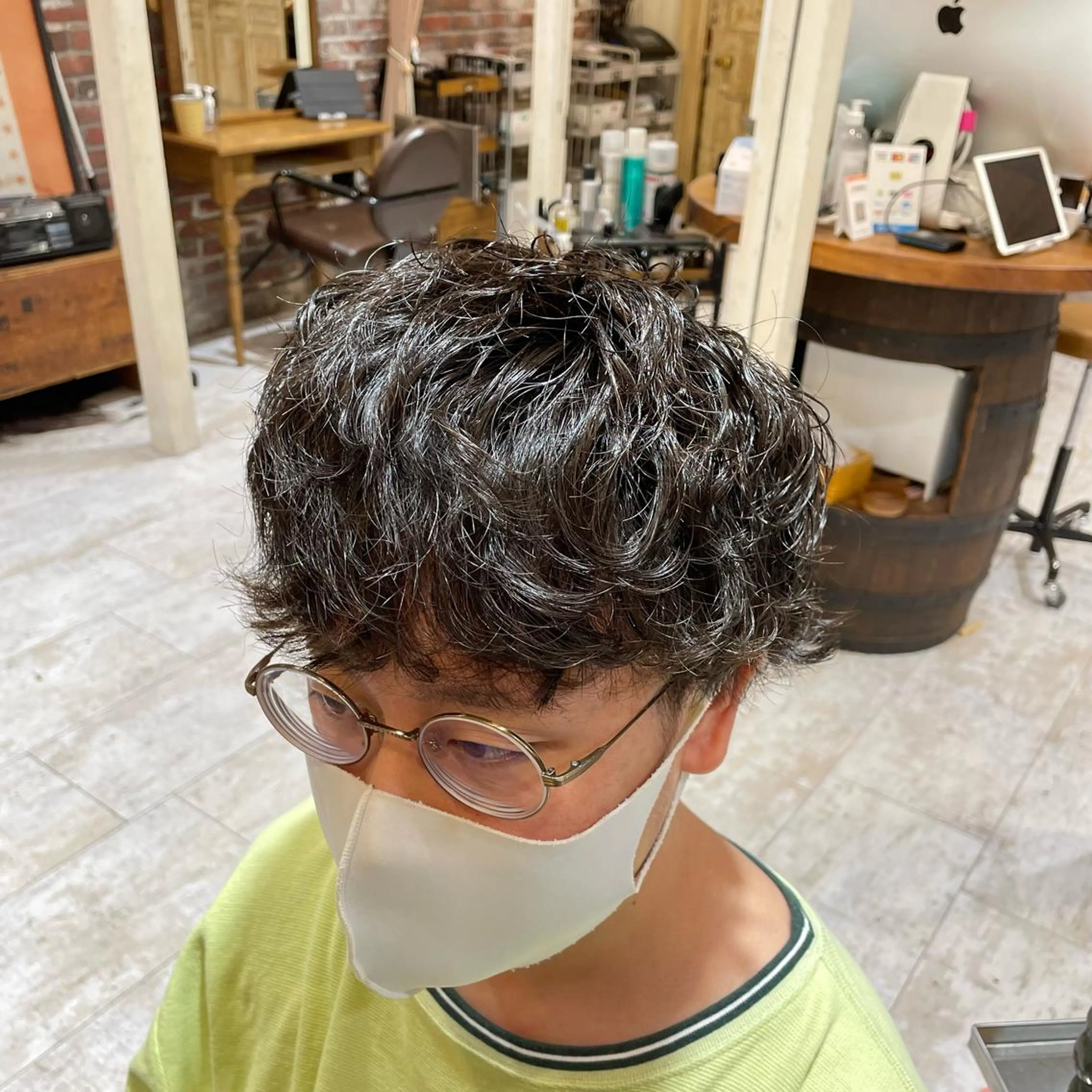 ショート パーマ メンズ OAK中目黒 Kazukiのヘアスタイル