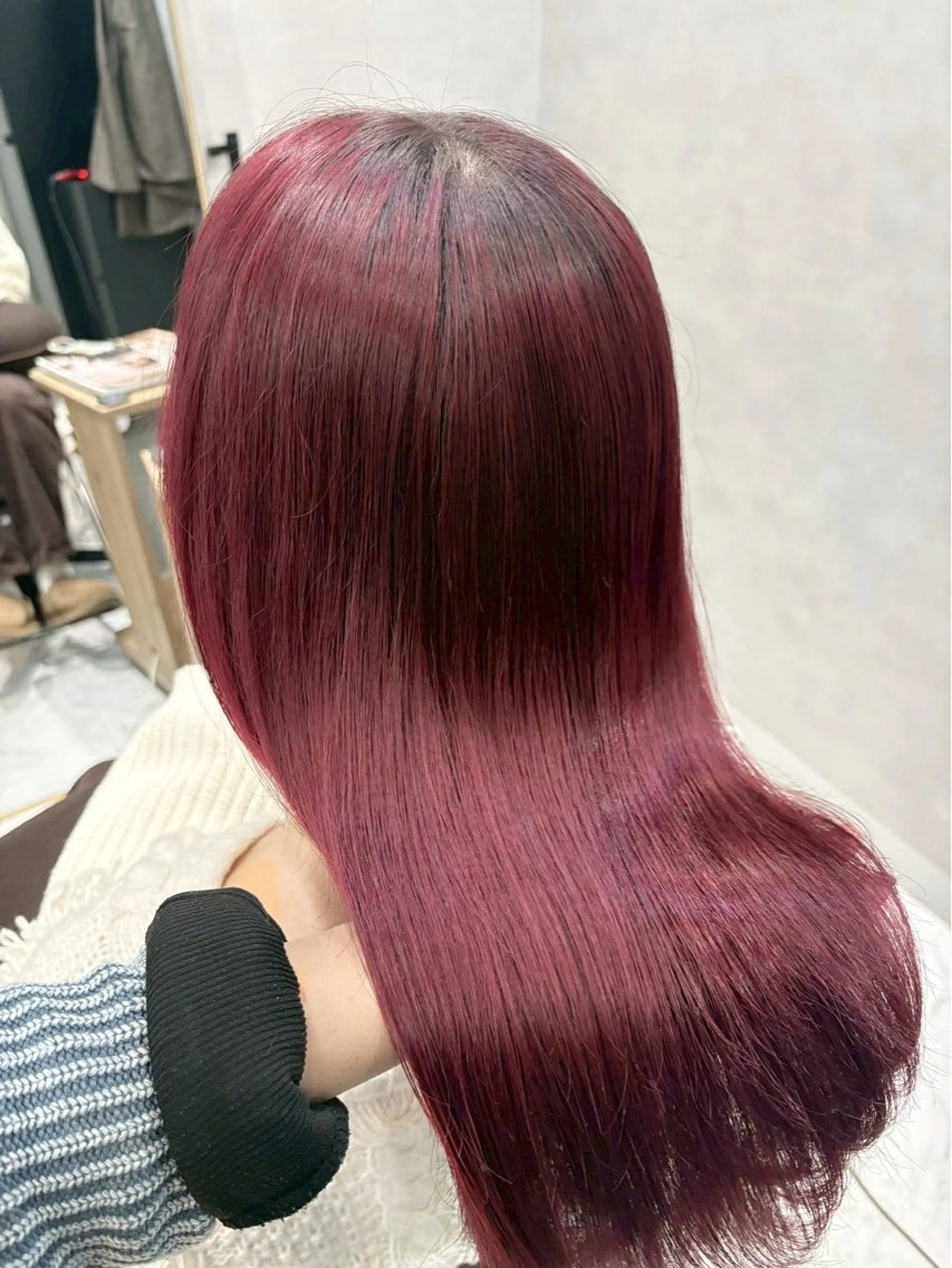 ロング カラー カット ヘアカラー トリートメント ハイトーン/韓国風/ 艶髪/吉祥寺のヘアスタイル