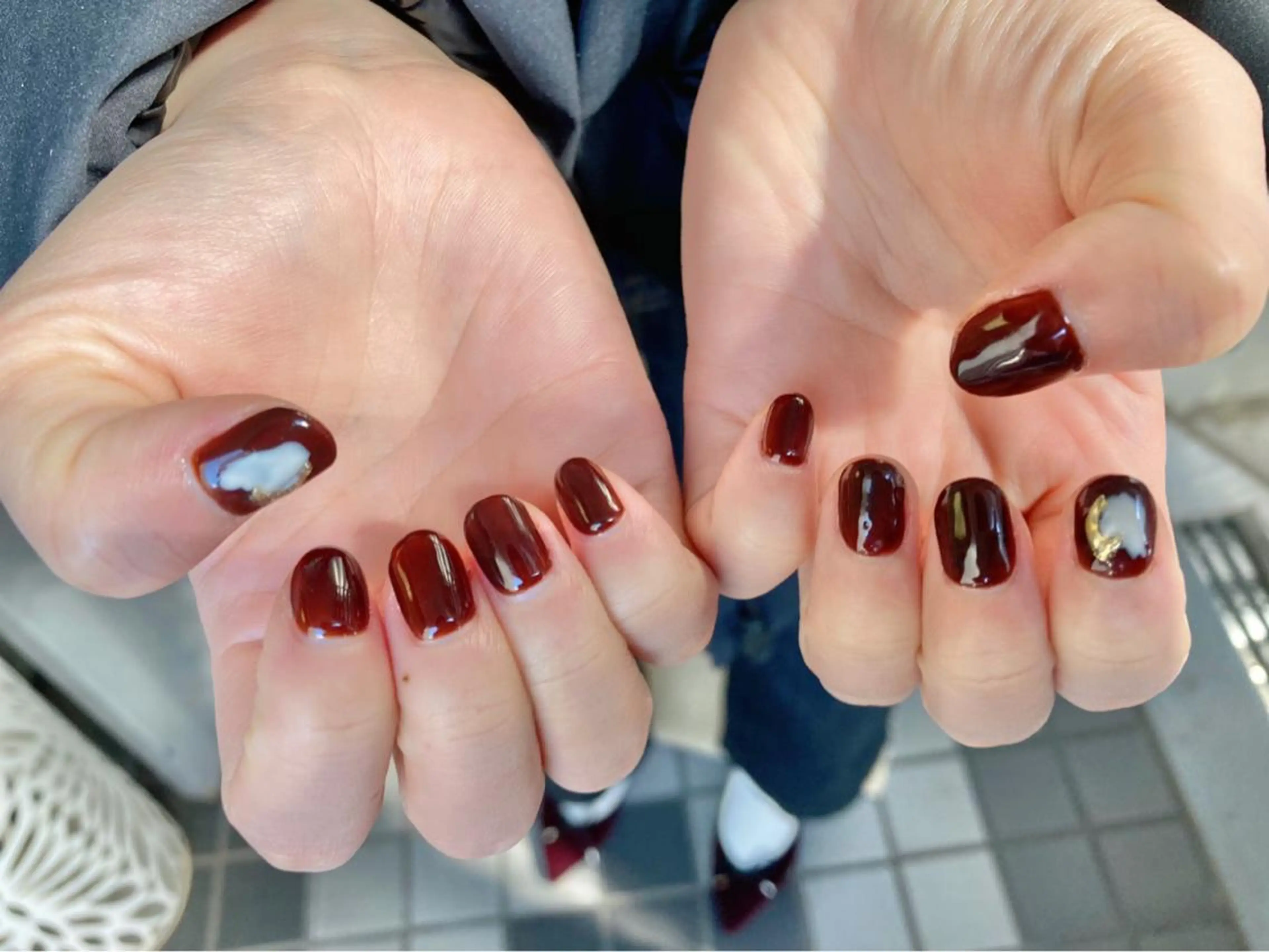 ネイル アートネイル シンプルネイル Mojyam nail所属・松本 実咲のネイルデザイン