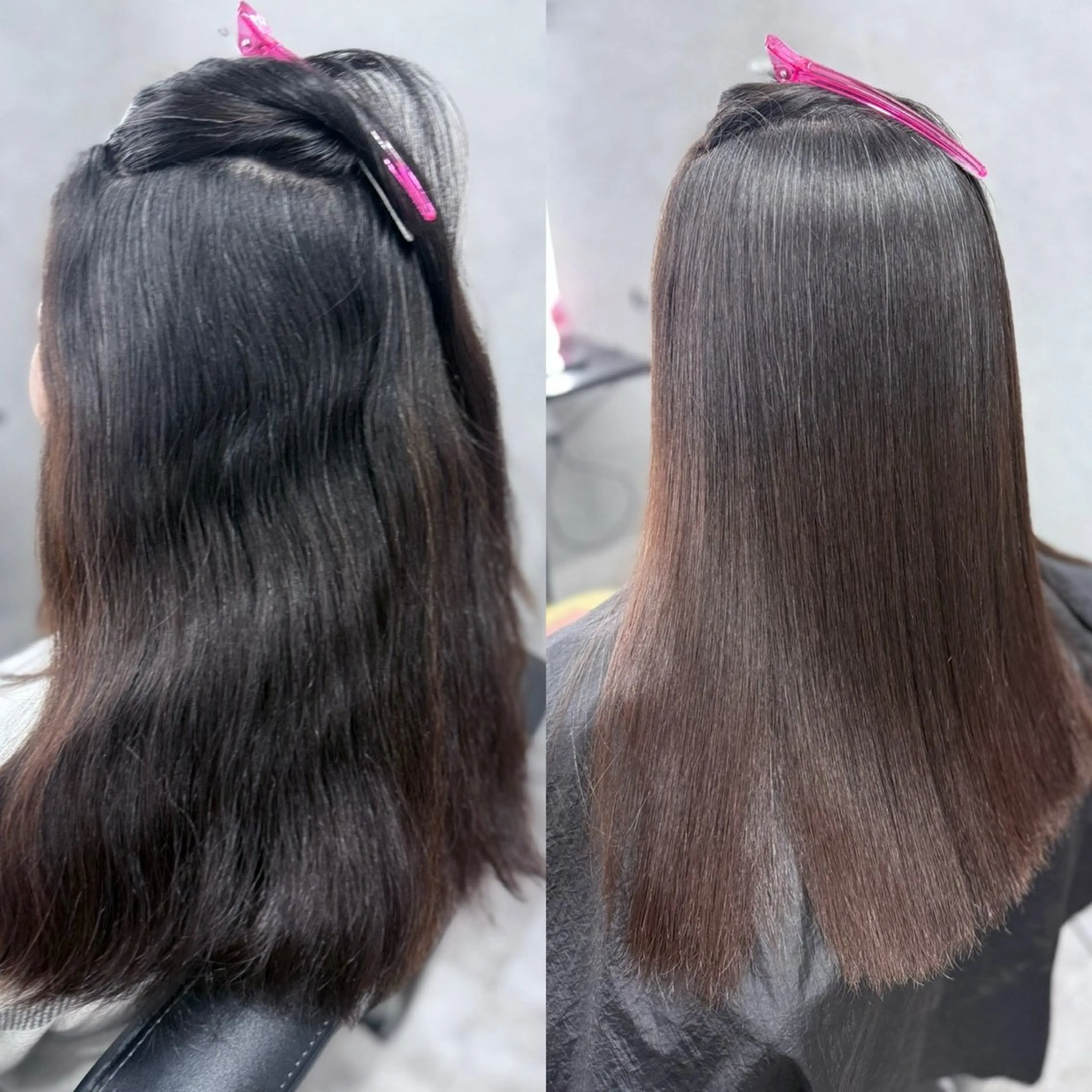 セミロング 縮毛矯正 トリートメント 酸性ストレート 髪質改善大槻勇樹のヘアスタイル