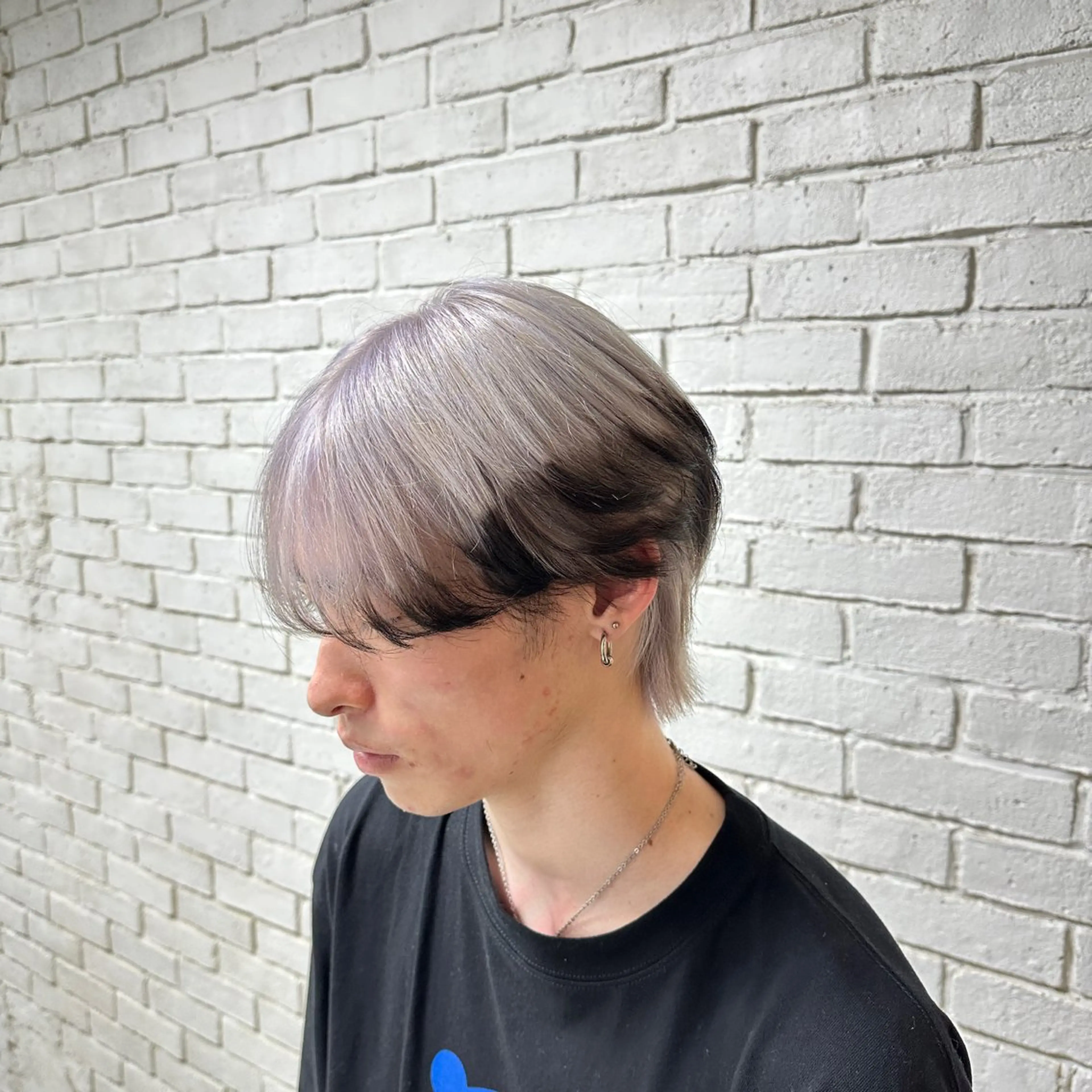 ミディアム カラー ベージュカラー ブリーチ ケアブリーチ ダブルカラー ハイトーンカラー レイヤーブリーチ特化 ホワイト専門/岸のヘアスタイル