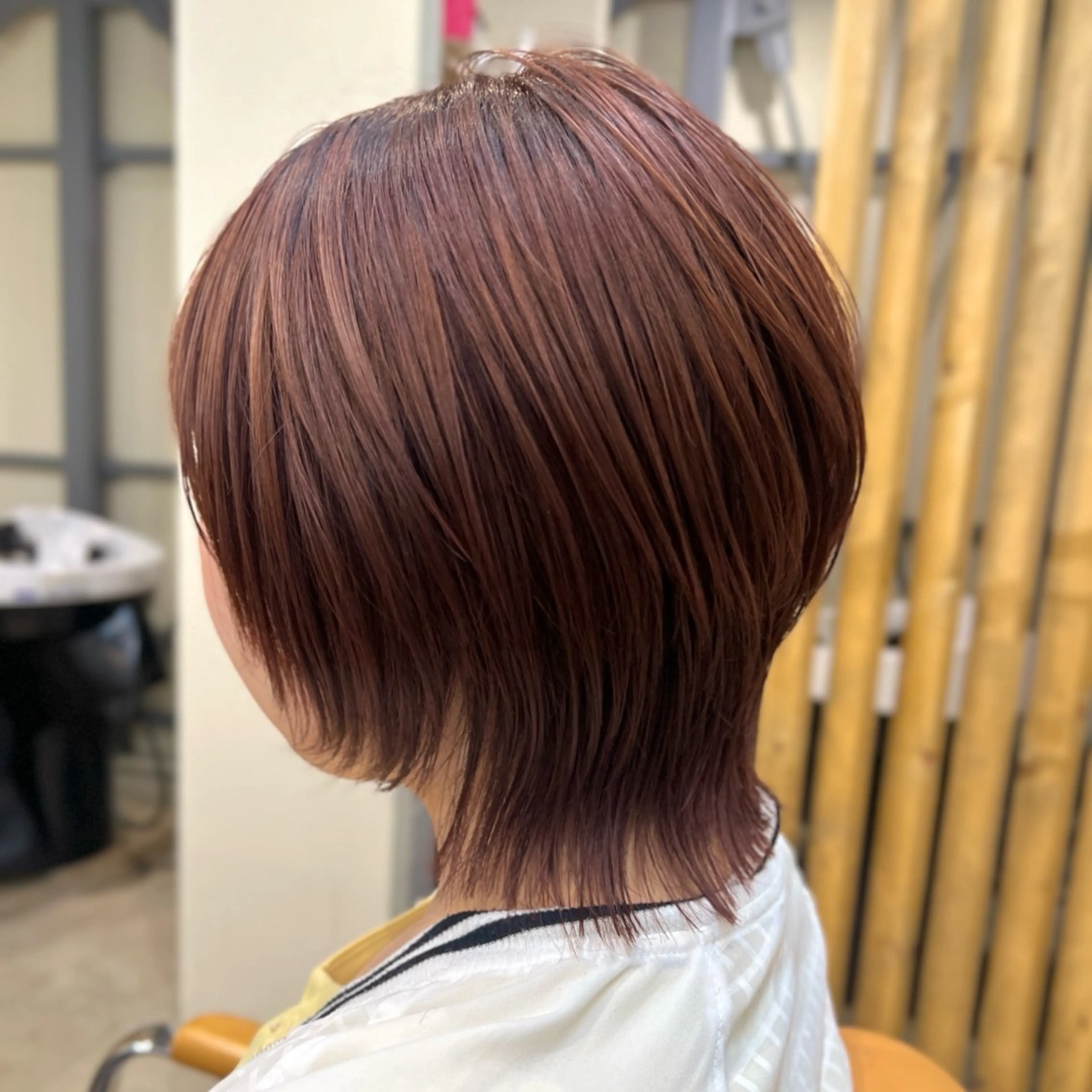 ミディアム カラー 梅本 淑人のヘアスタイル
