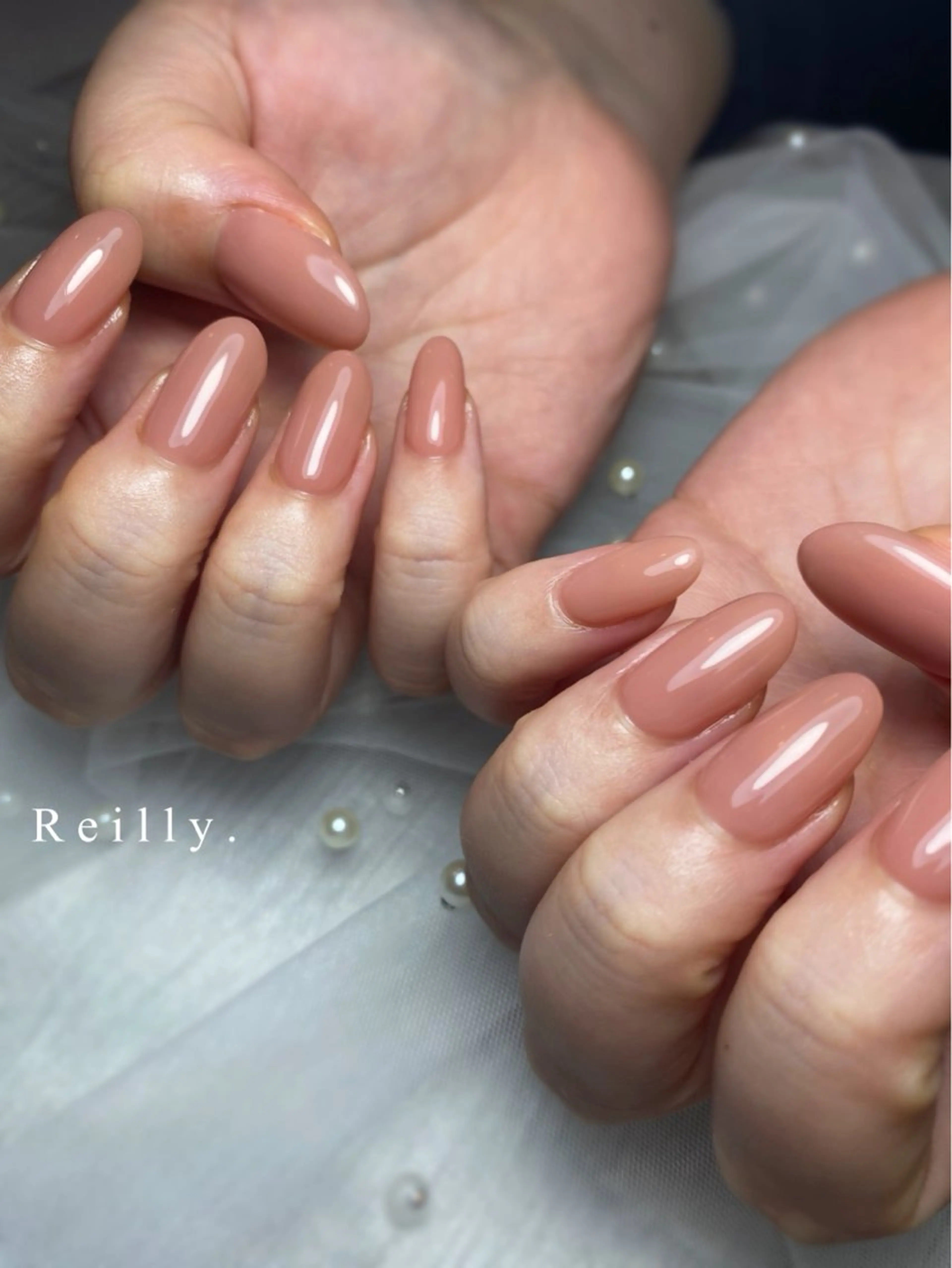 ネイル フラッシュネイル フレンチネイル ジェルネイル グラデーション ラメ(グリッター) ハンドネイル ハンドケア REILLY.　private nail salon所属・Marina 《REILLY.》のネイルデザイン