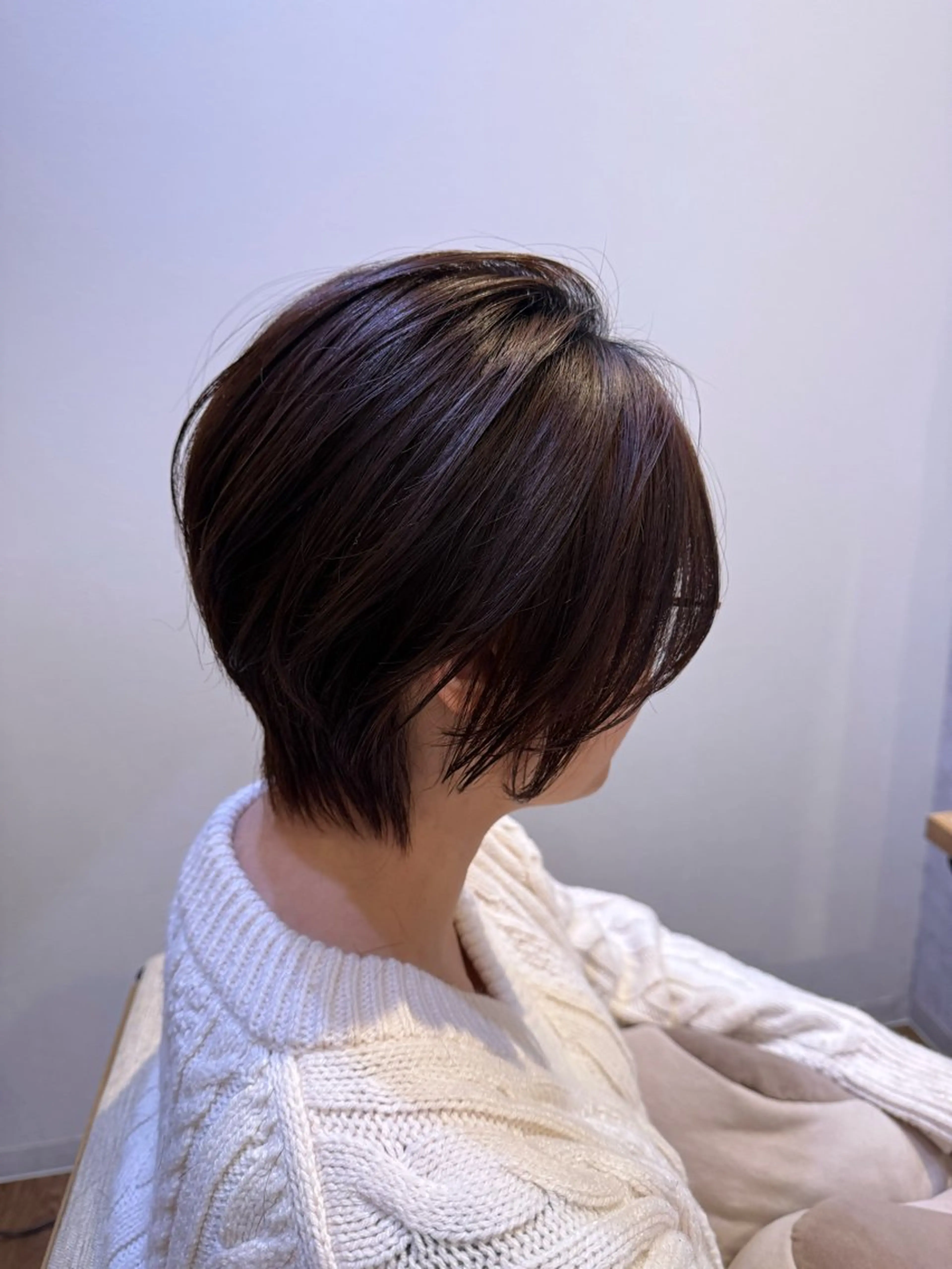 ショート 顔周りカット ショートヘア 梅田 夢七のヘアスタイル