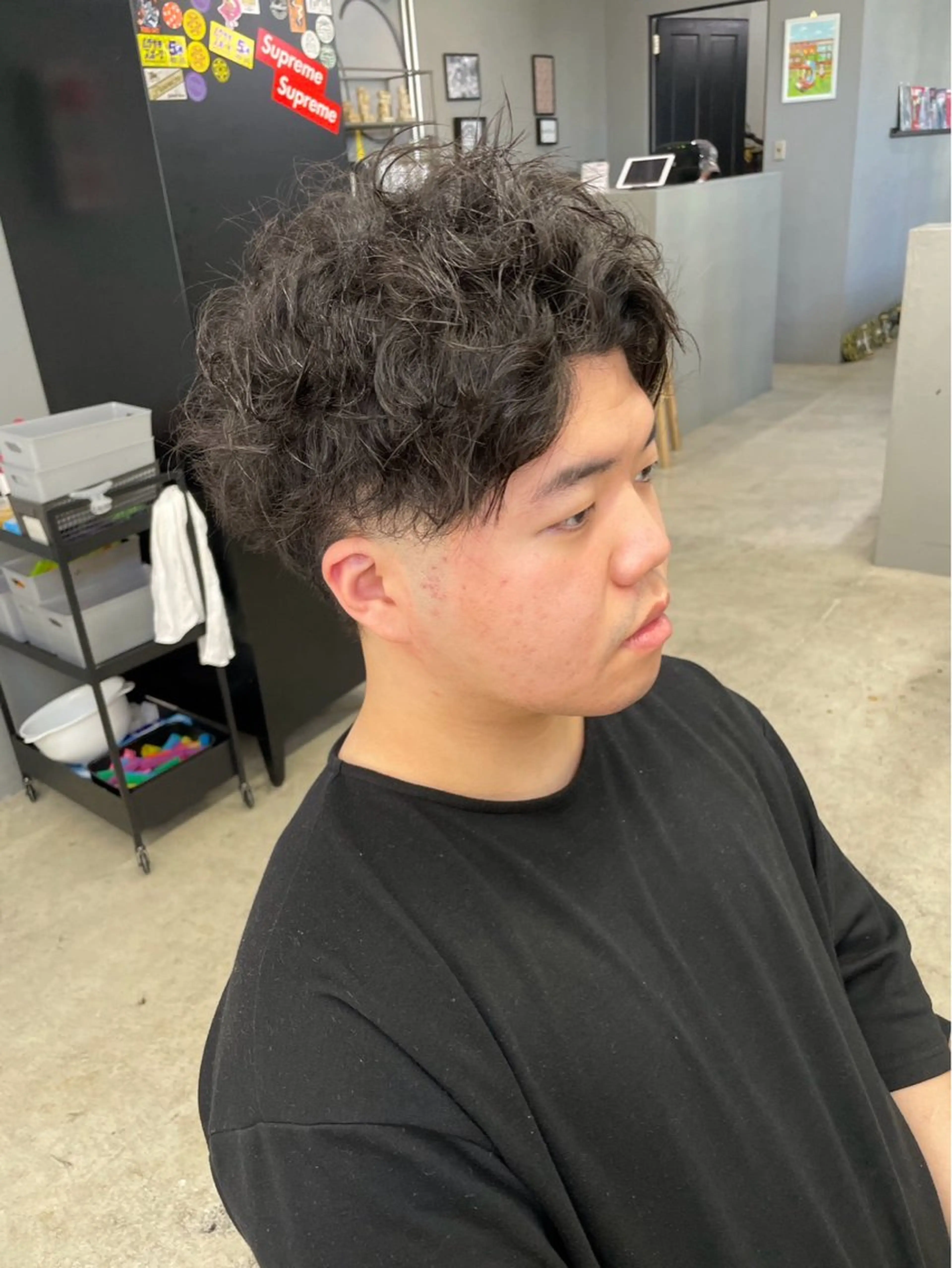 ショート パーマ メンズ メンズ専門サロン wokeのヘアスタイル