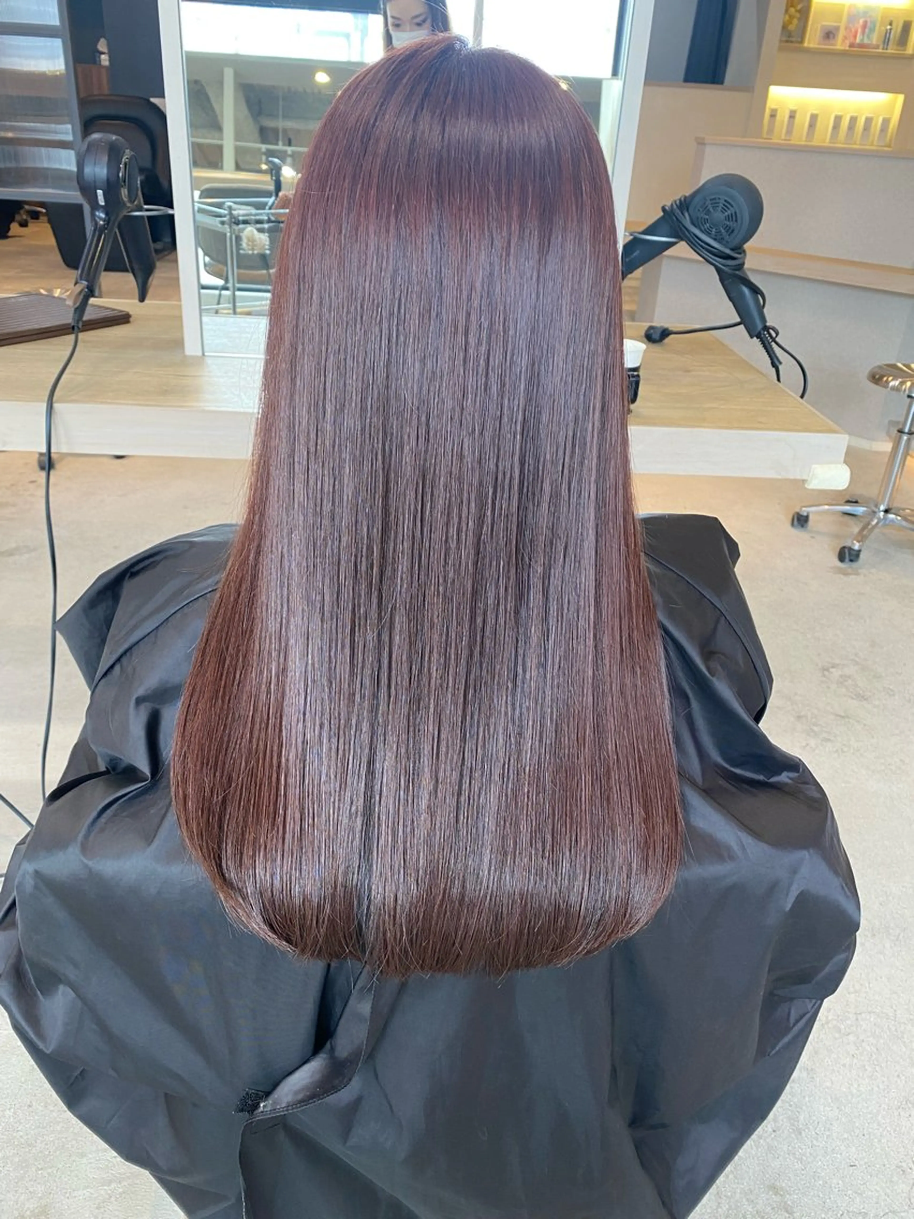ロング 縮毛矯正 才田 まりなのヘアスタイル