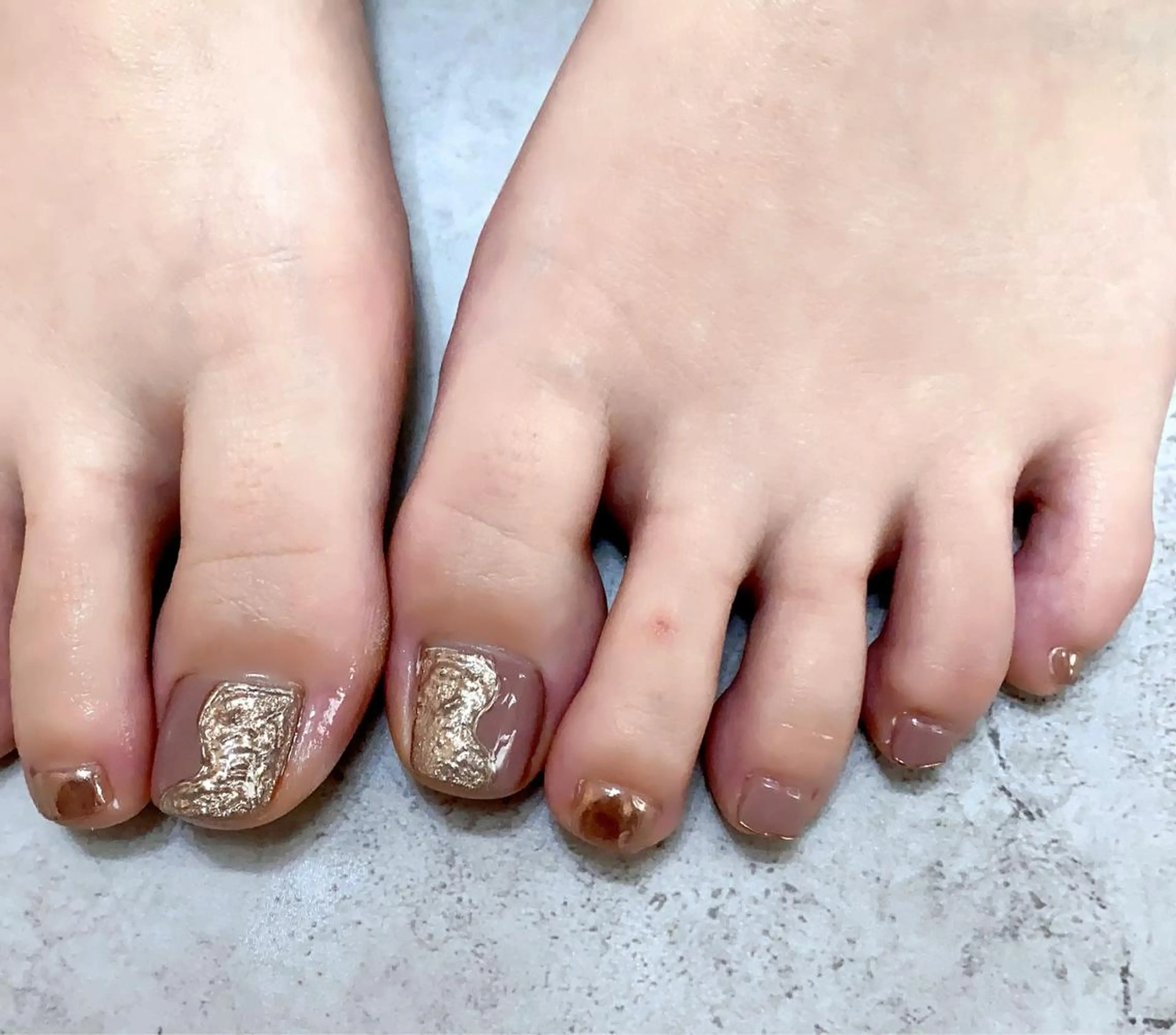 ショート フットネイル cattleya nailのネイルデザイン